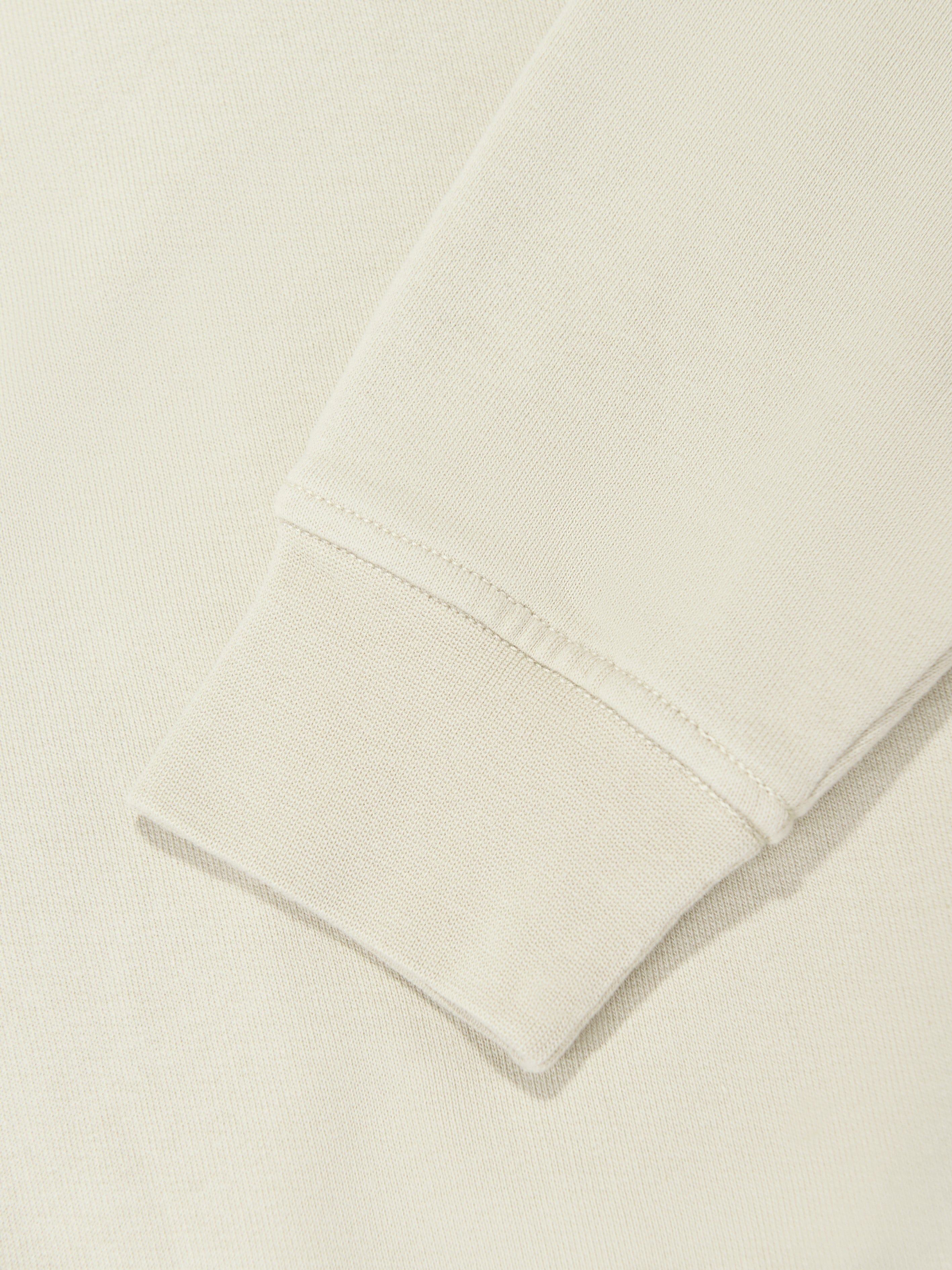 Boys Half Zip Sweatshirt in Beige Clearance Outlet