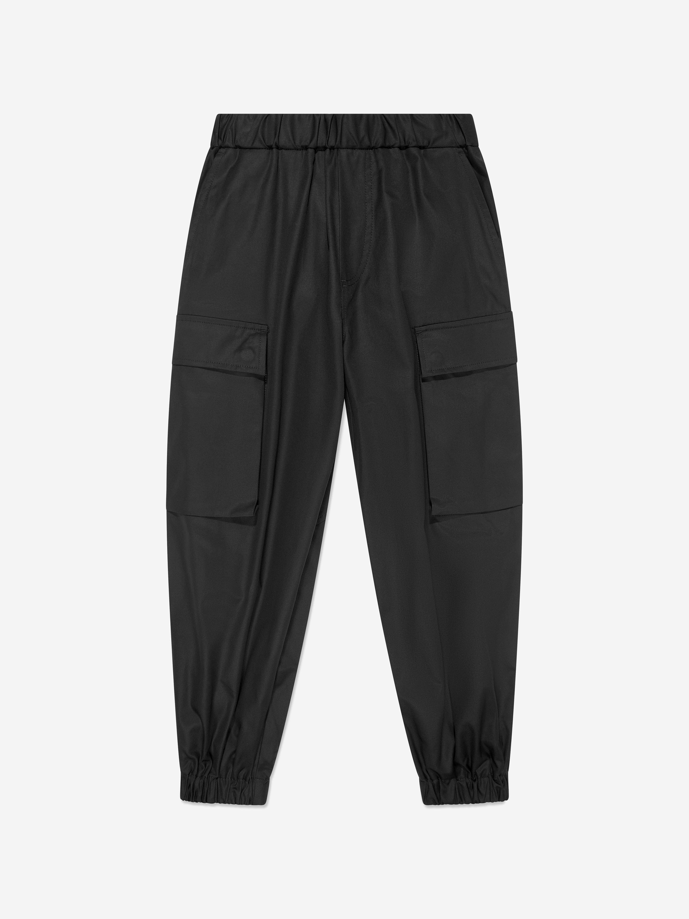 MM6 Maison Margiela Kids Cargo Trousers in Black For Nice Cheap Price