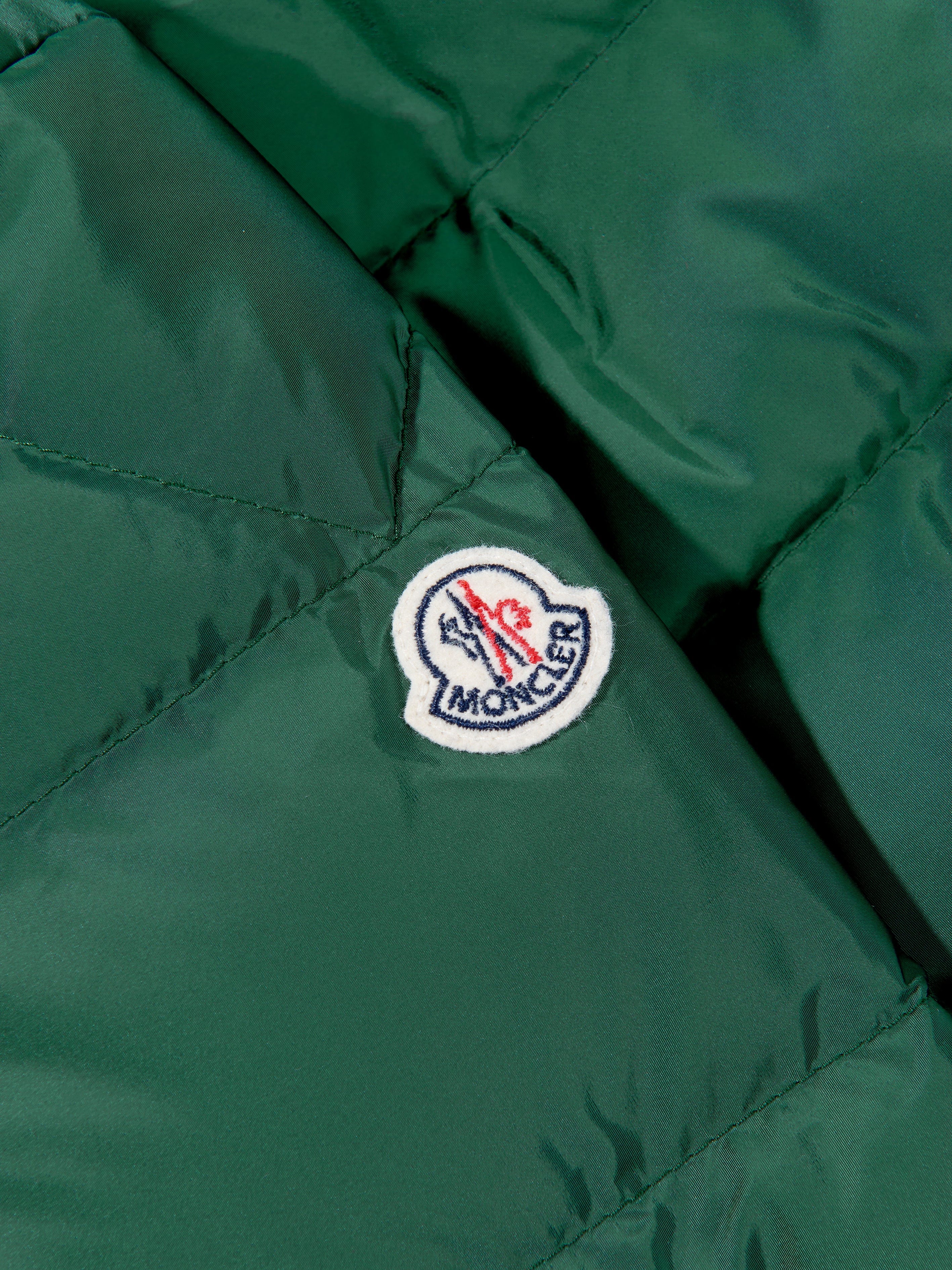 Moncler Enfant Boys Down Padded Merary Jacket in Green Low Cost Cheap Online