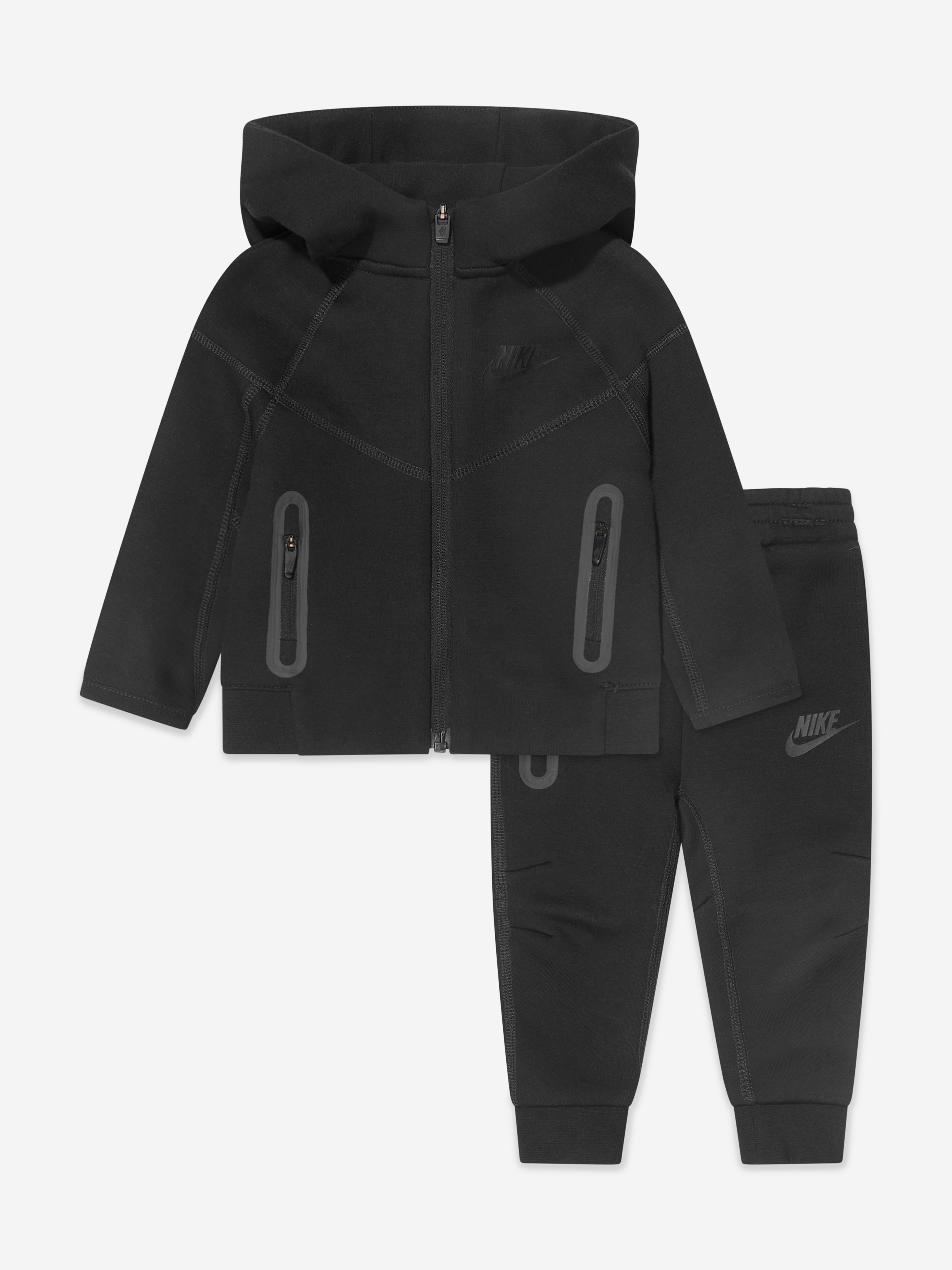Nike Boys Tech Fleece Hooded Tracksuit in Black Many Kinds Of Cheap Pice