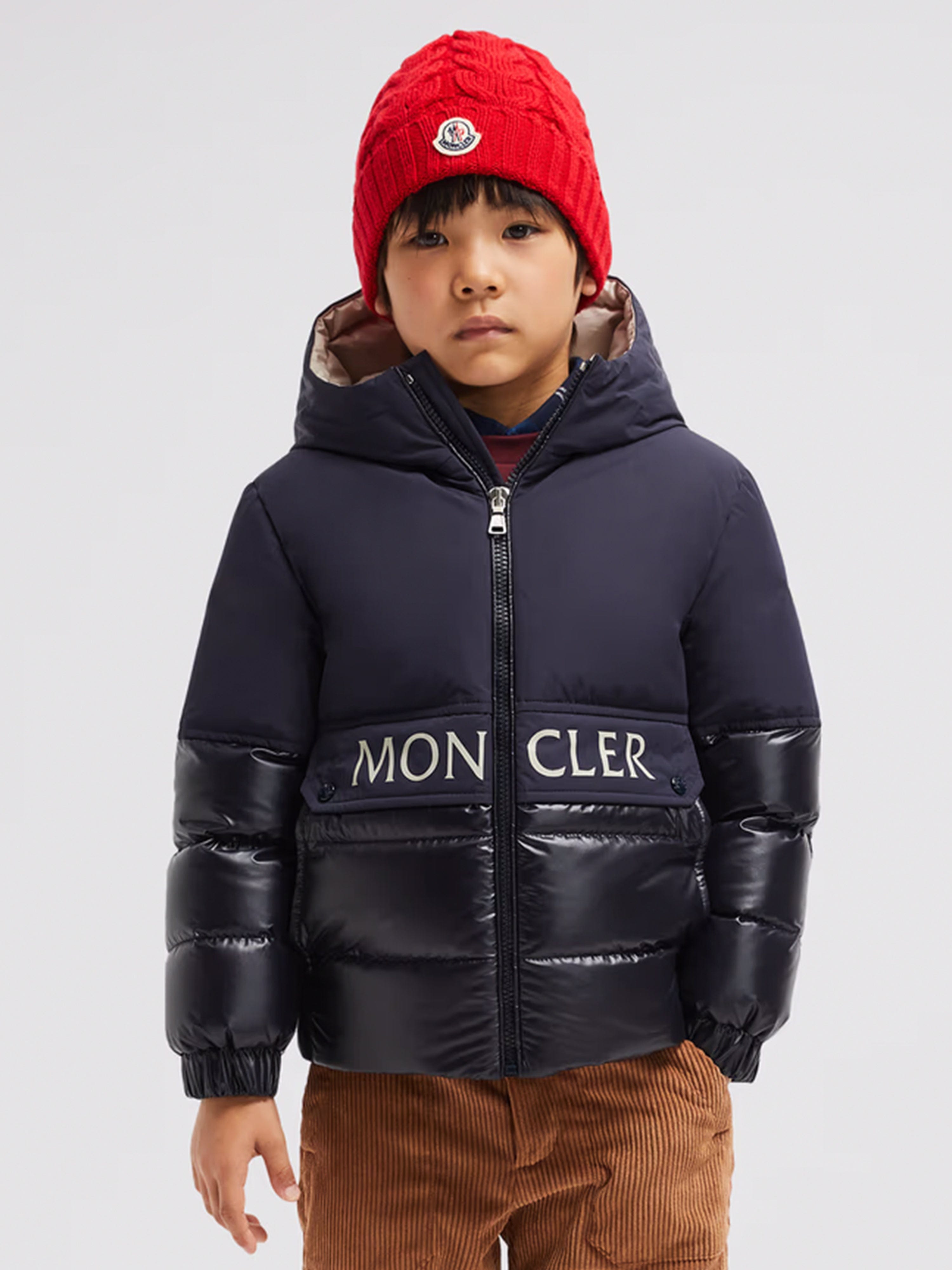 Moncler Enfant Boys Down Padded Andres Jacket in Navy Cheap Footlocker Finishline