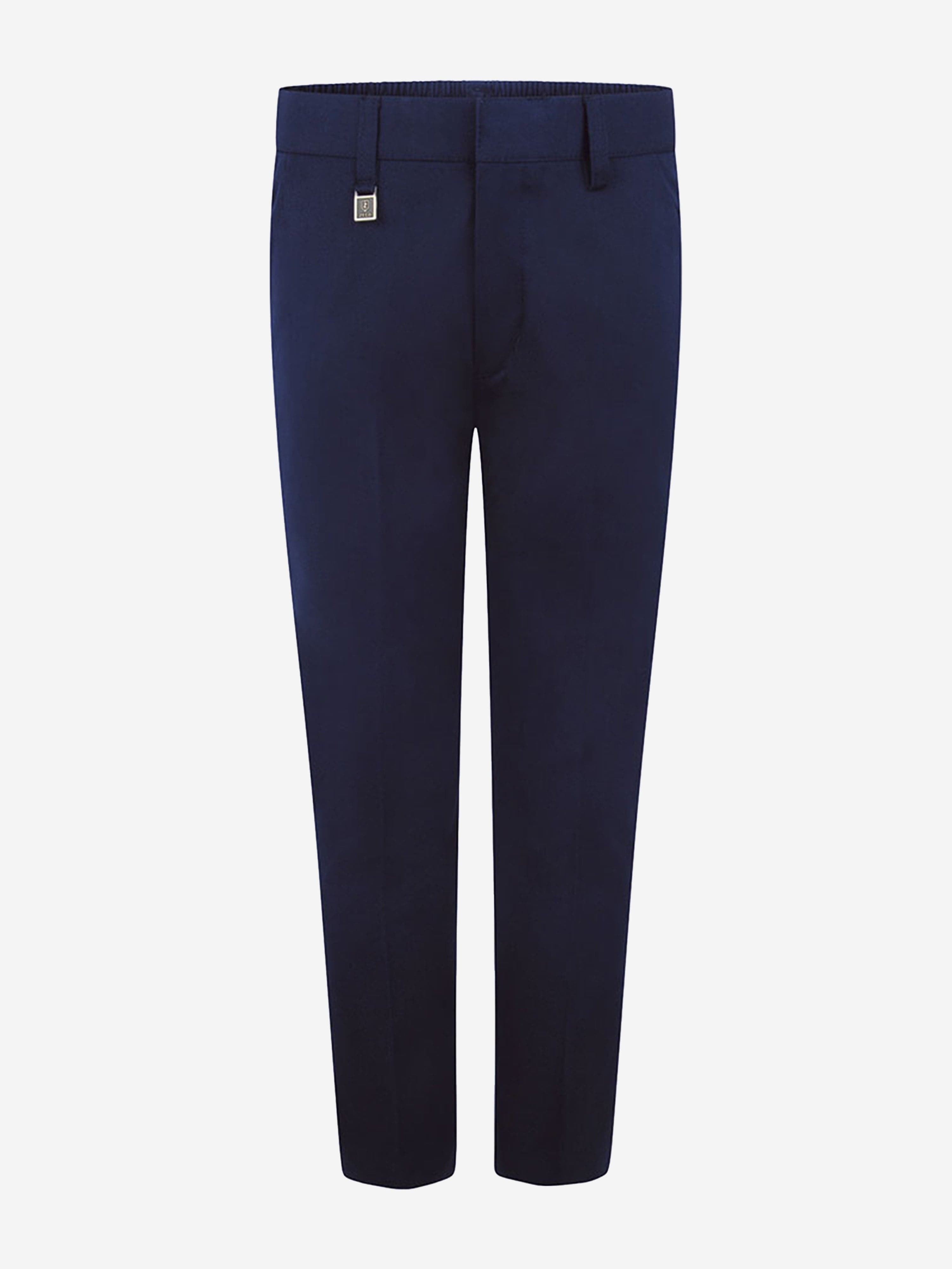 Zeco Boys School Standard Fit Trousers in Navy Sale Fake