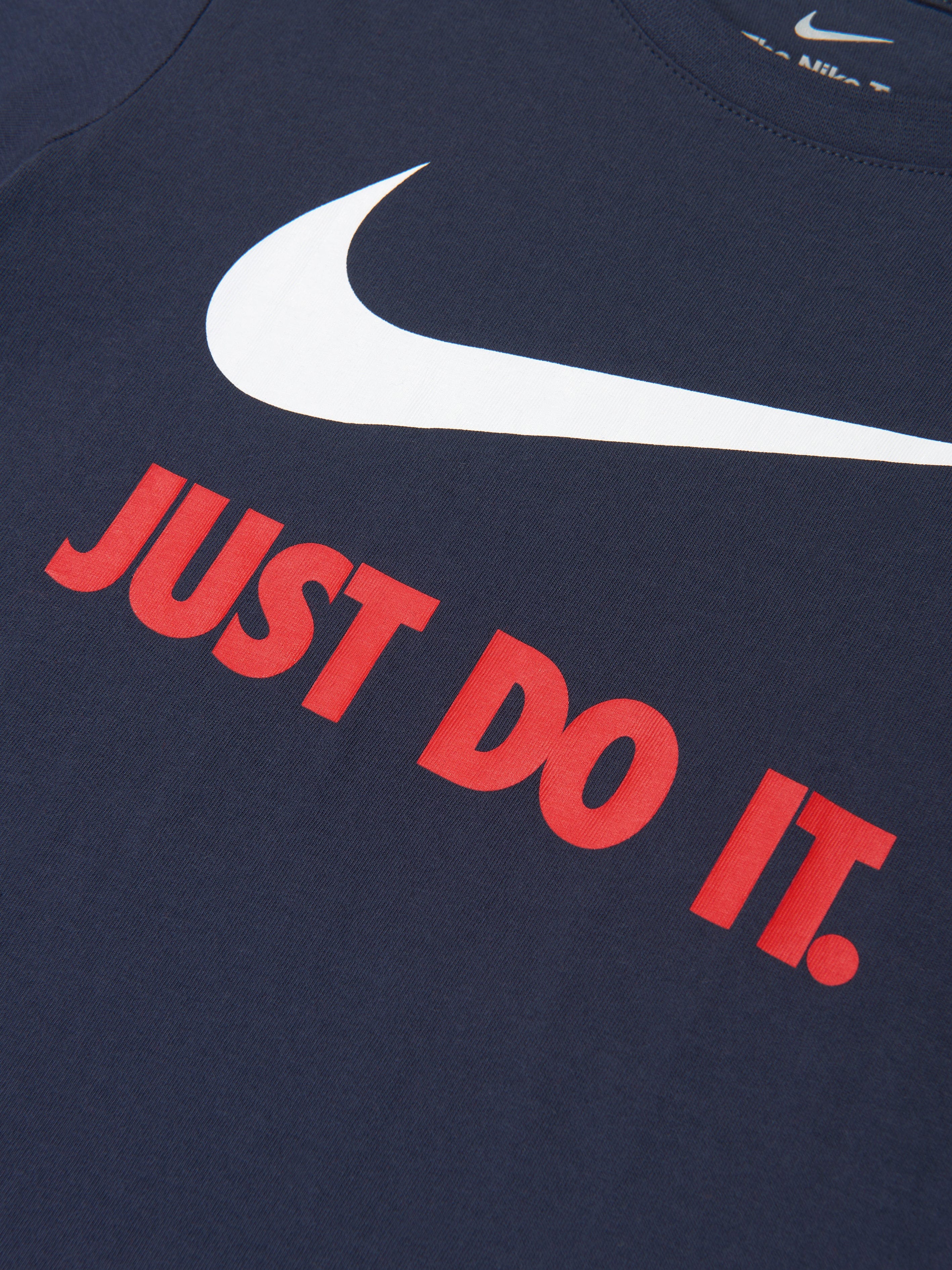 Nike Boys Swoosh JDI T-Shirt in Navy Buy Cheap Discount