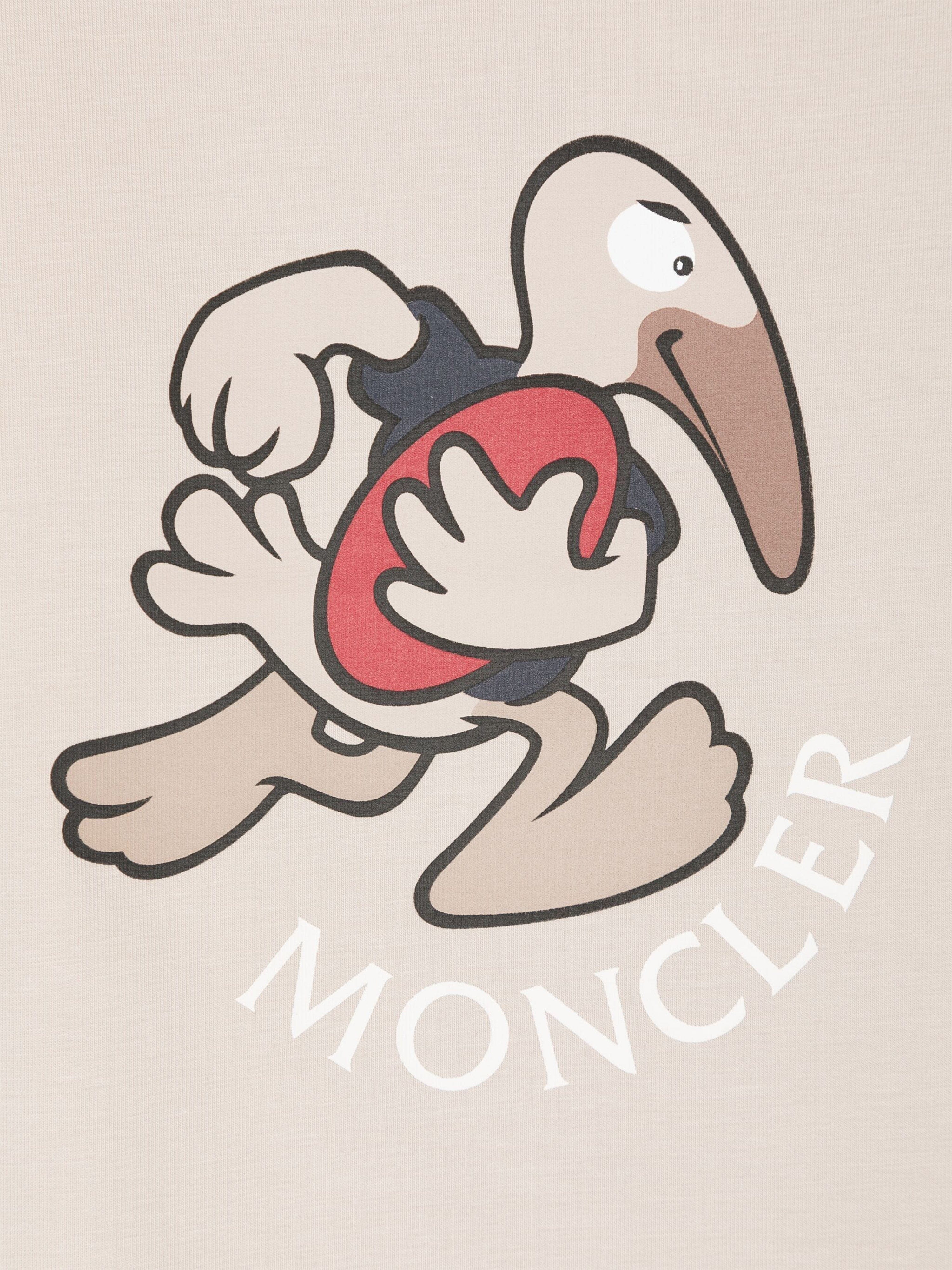 Moncler Enfant Baby Boys Logo T-Shirt in Beige Cheap Best Store To Get