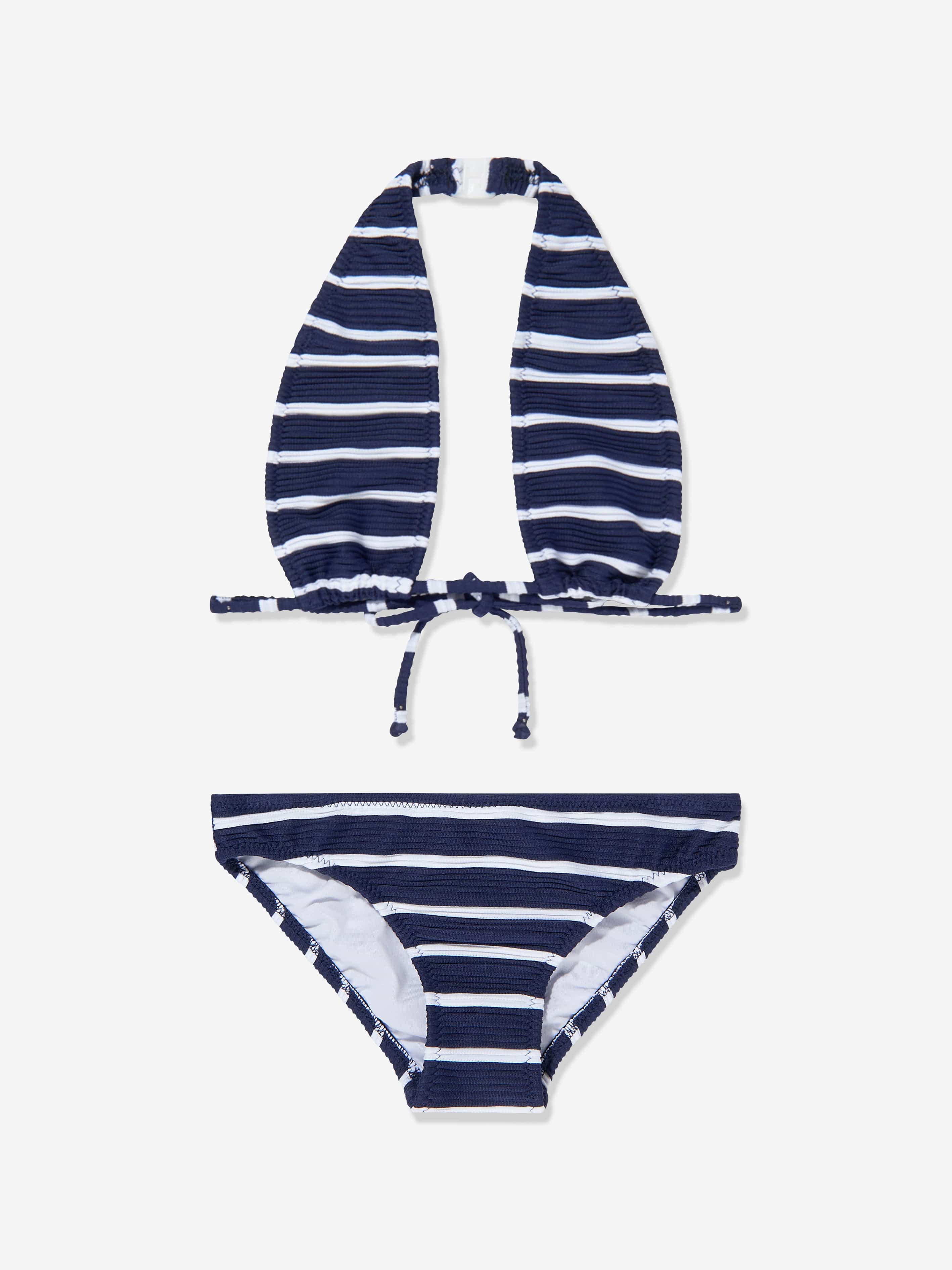 Nessi Byrd Girls Melo Bikini in Navy With Paypal