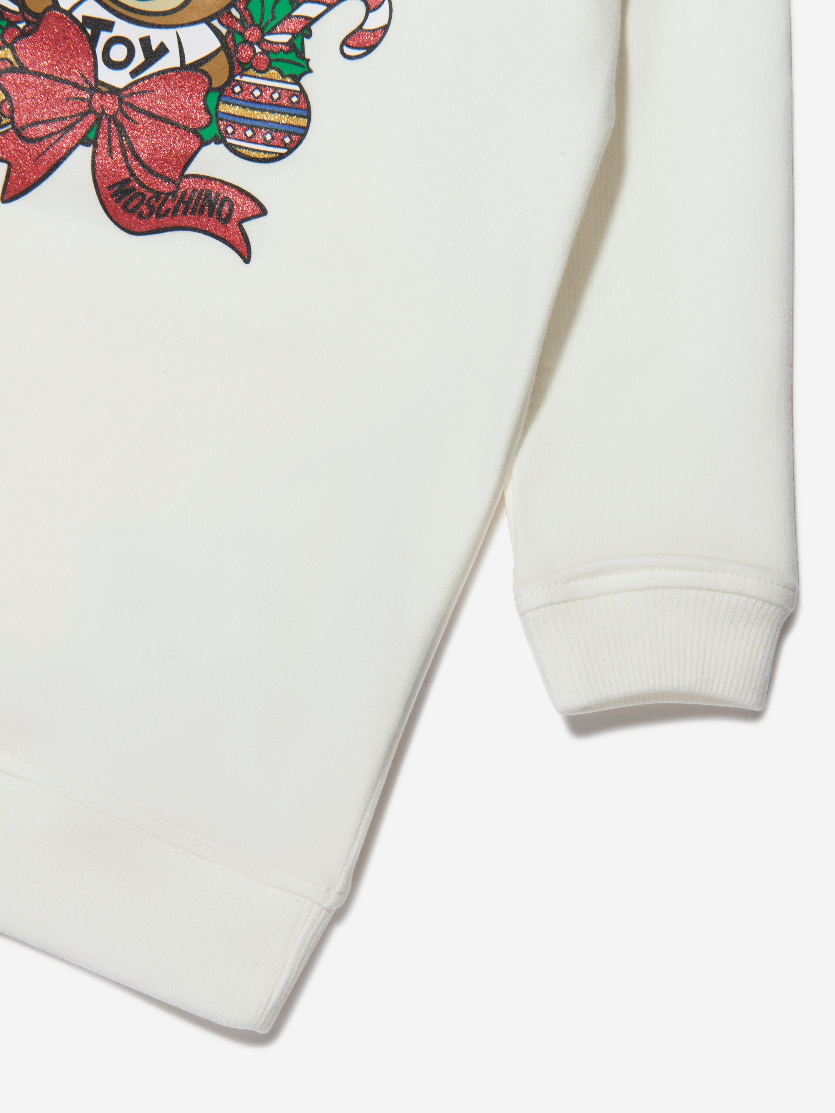 Moschino Baby Girls Holiday Sweater Dress in Ivory Footlocker Pictures