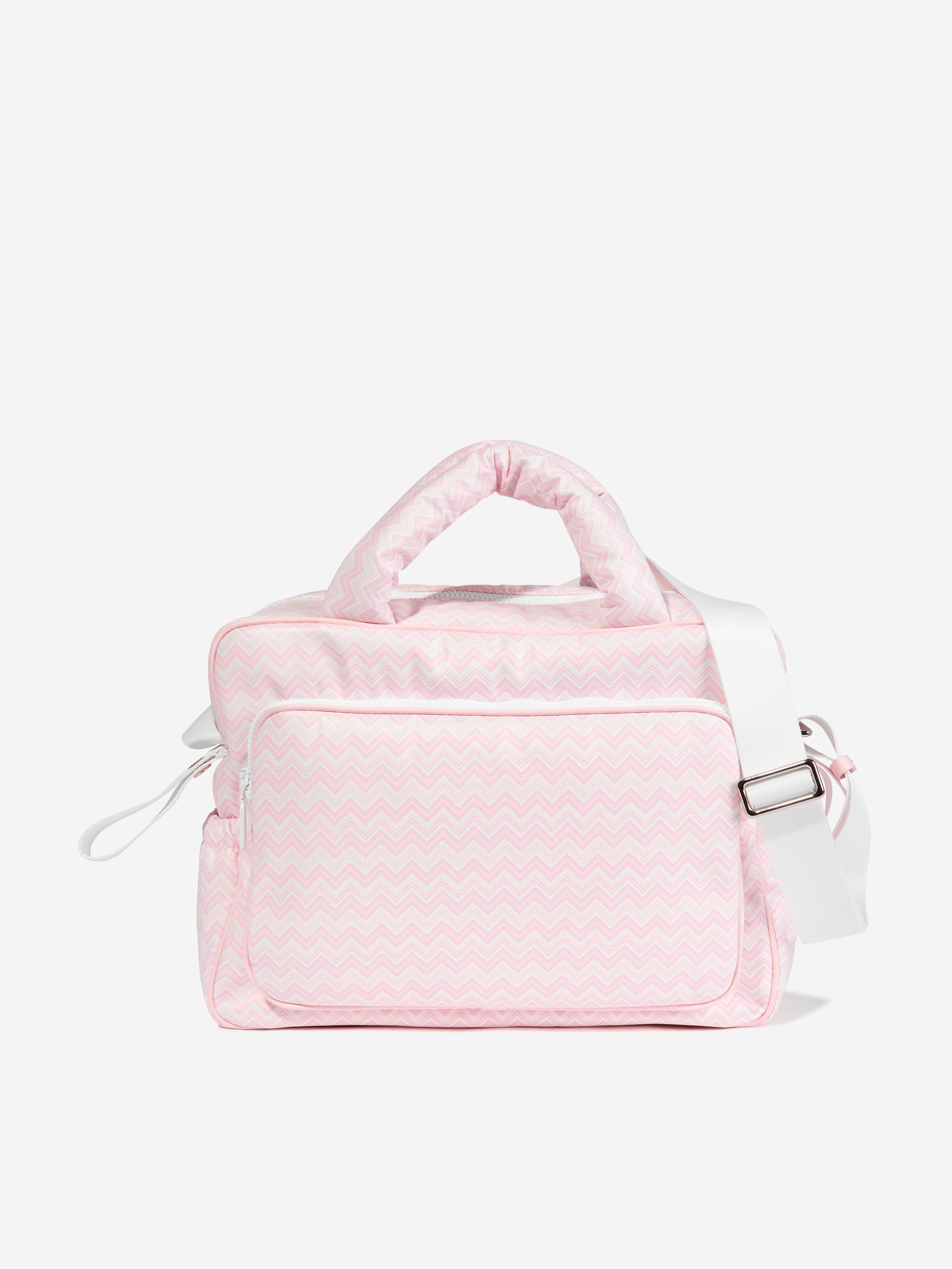 Baby Girls Zigzag Changing Bag in Pink (35cm) Buy Cheap Buy