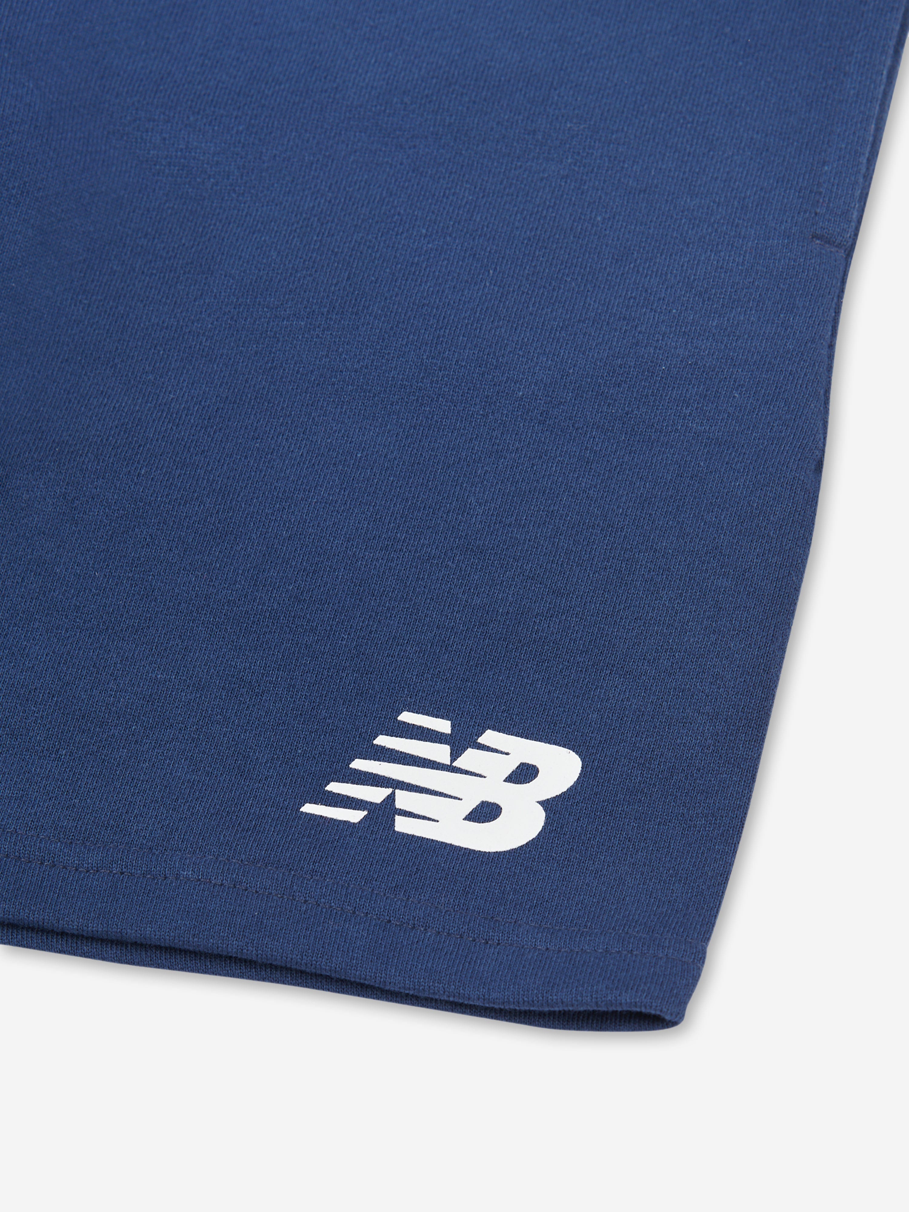 New Balance Boys Stacked Logo Short Set in White Clearance Low Shipping