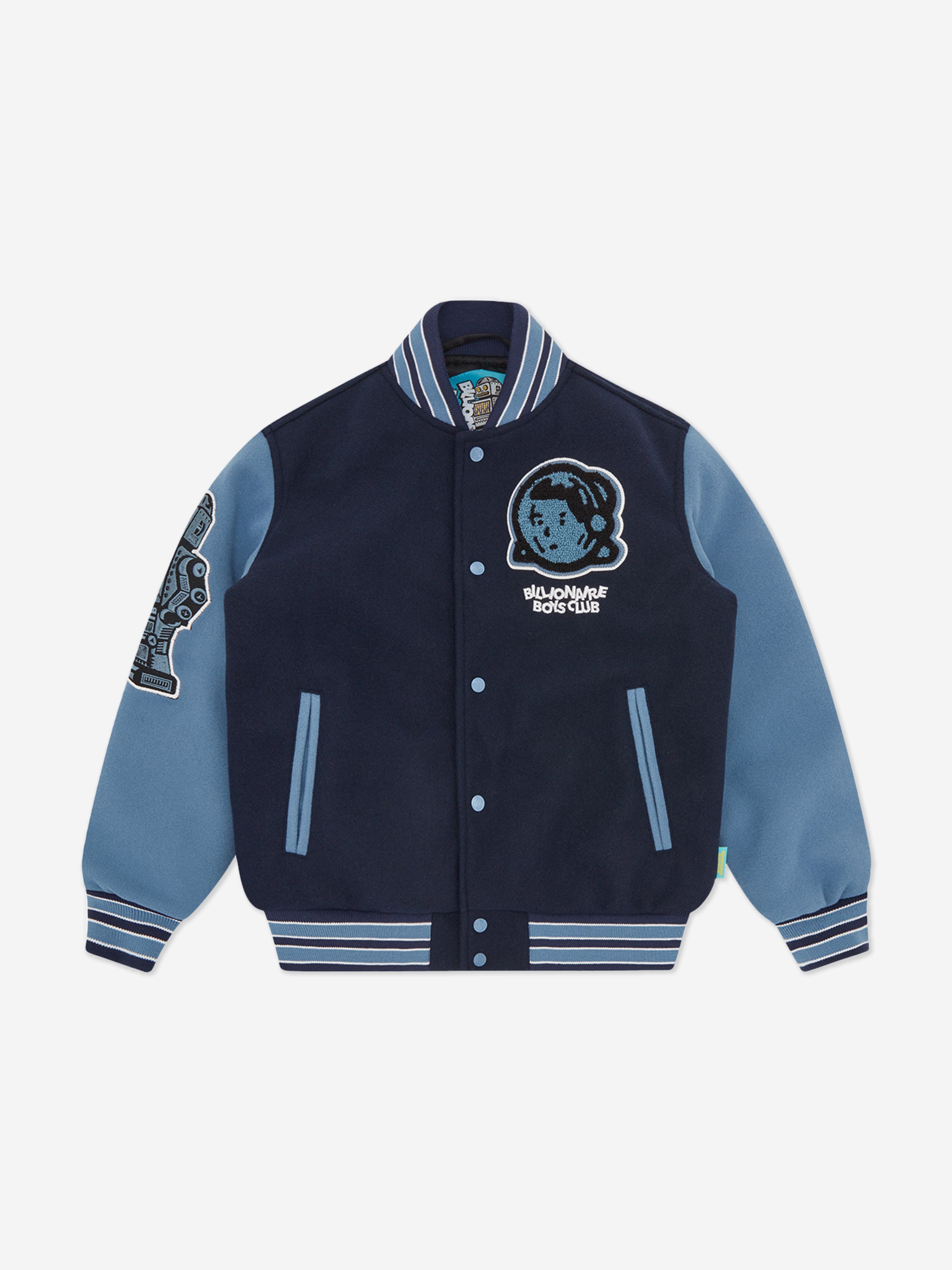 Billionaire Boys Club Boys Astro Varsity Jacket in Navy 2025 New Cheap Online