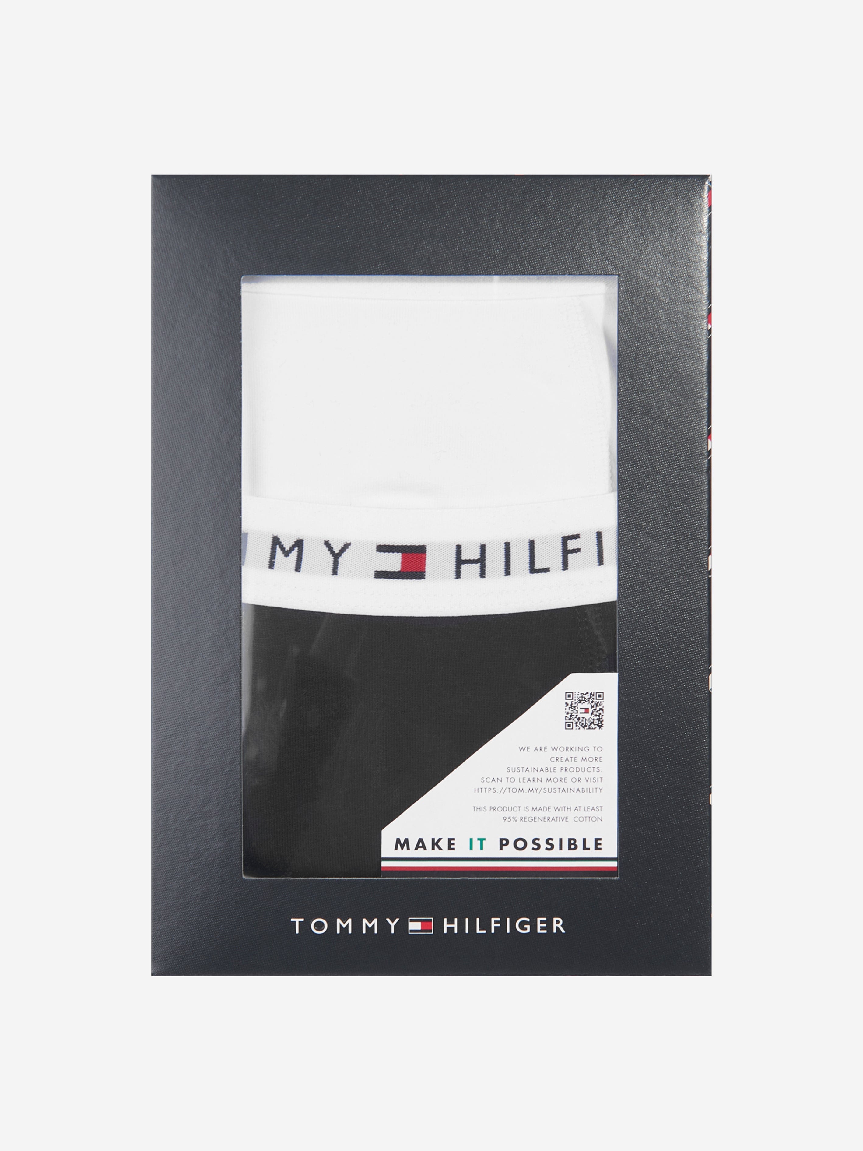 Tommy Hilfiger Boys 2 Pack Boxer Shorts Set in White Discount Cheapest