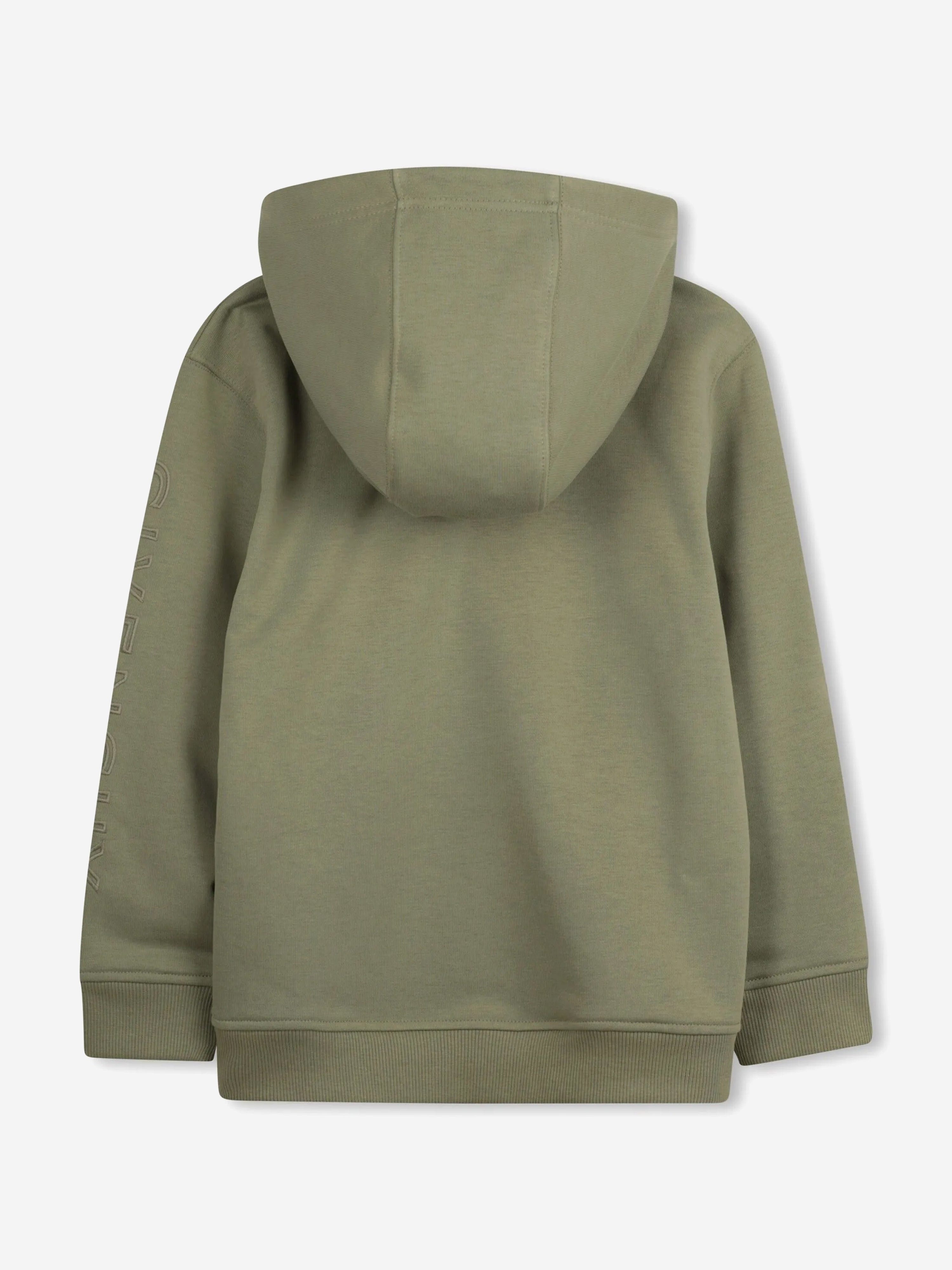 Boys Embroidered Logo Hoodie in Green Cheap Sale Perfect