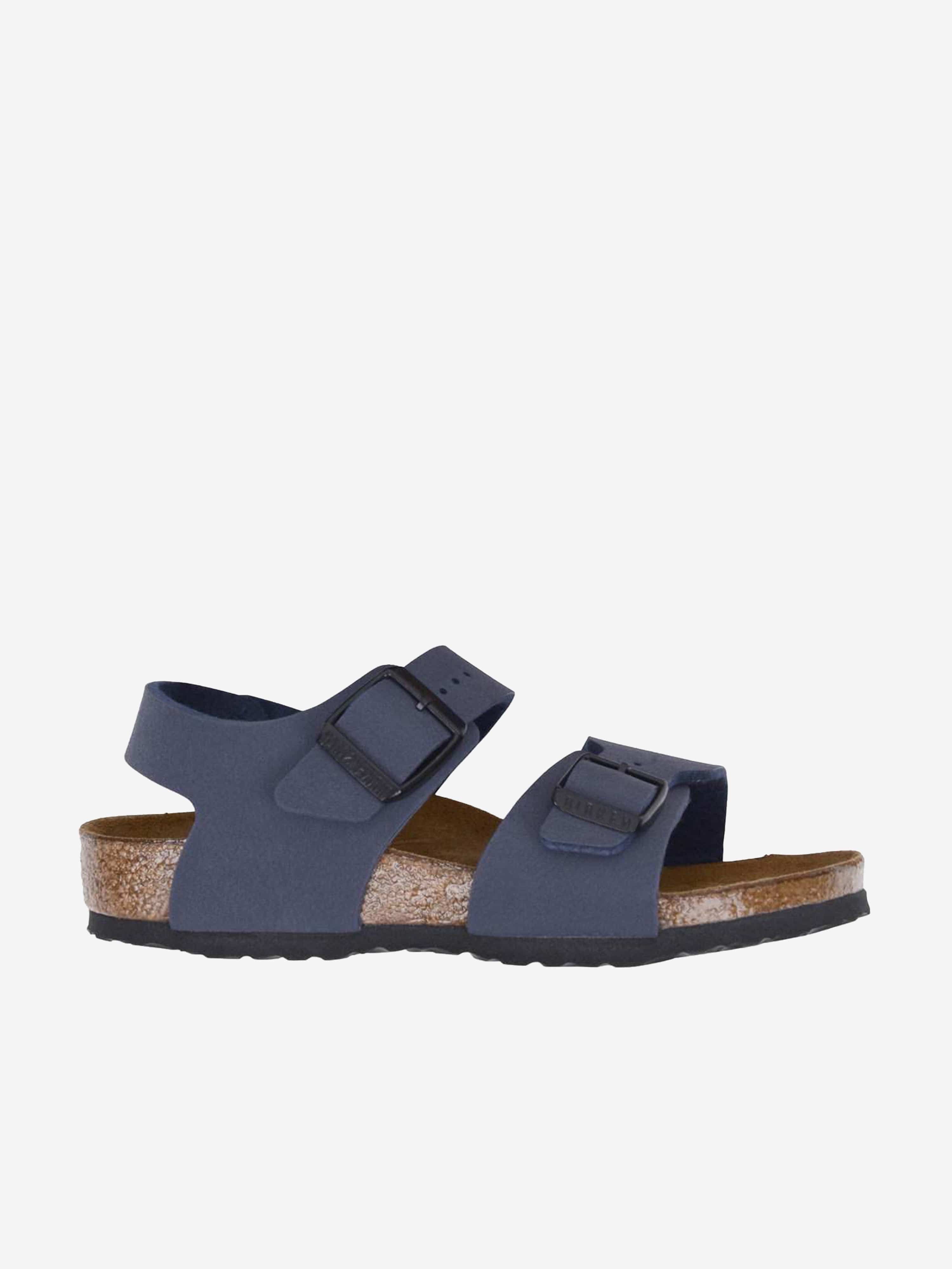 BIRKENSTOCK Boys New York Sandals in Navy 2025 Newest