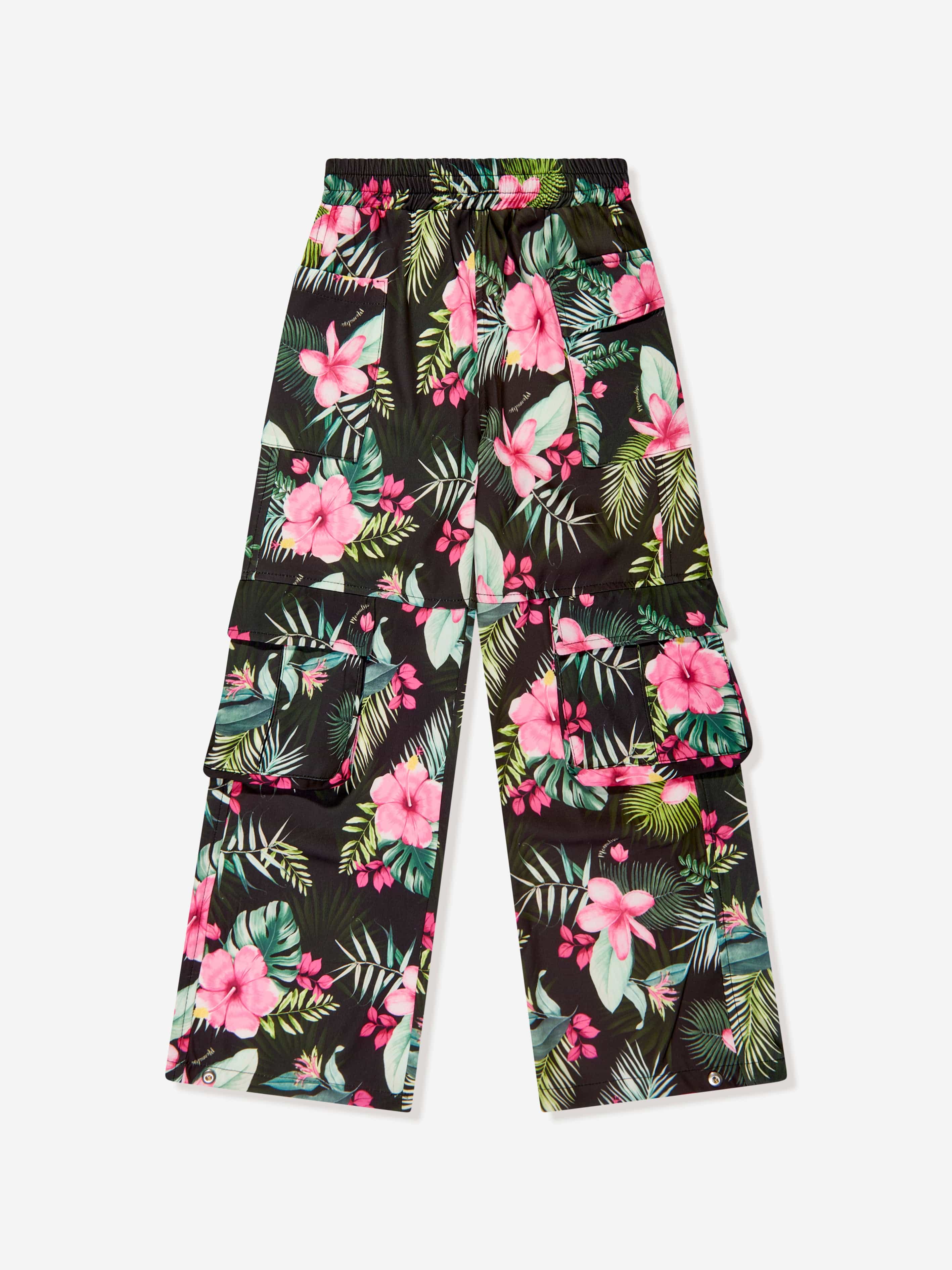 Monnalisa Girls Jungle Cargo Trousers in Black Discount 2025