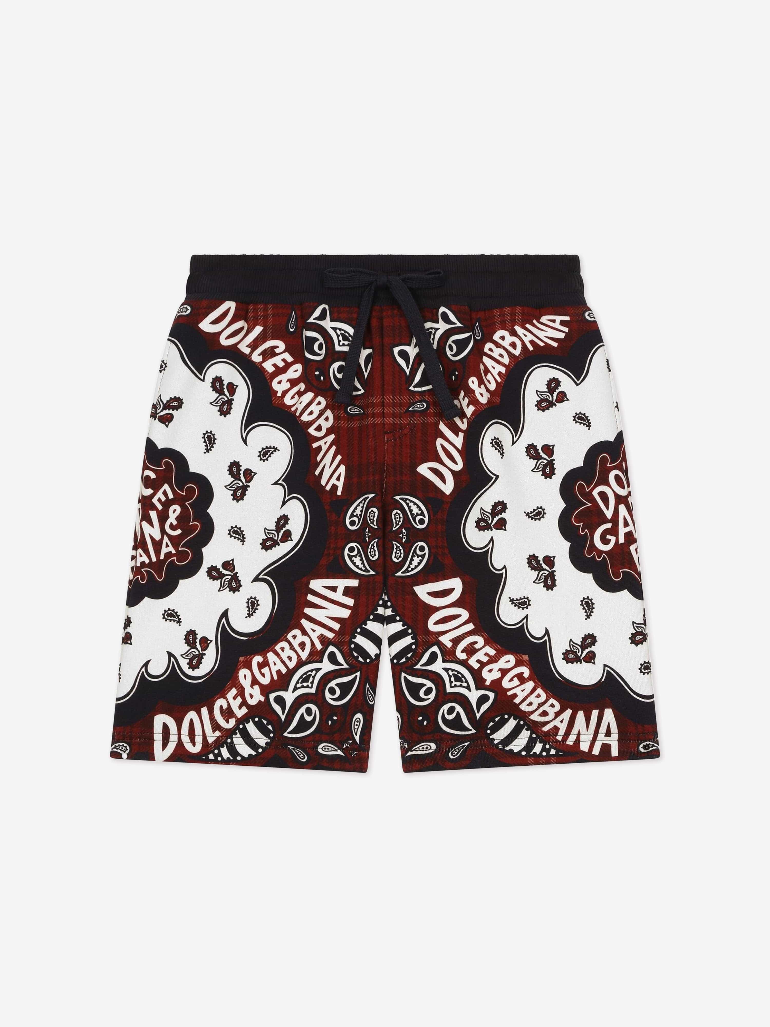 Dolce & Gabbana Boys Bandana Bermuda Shorts in Multicolour Clearance Purchase
