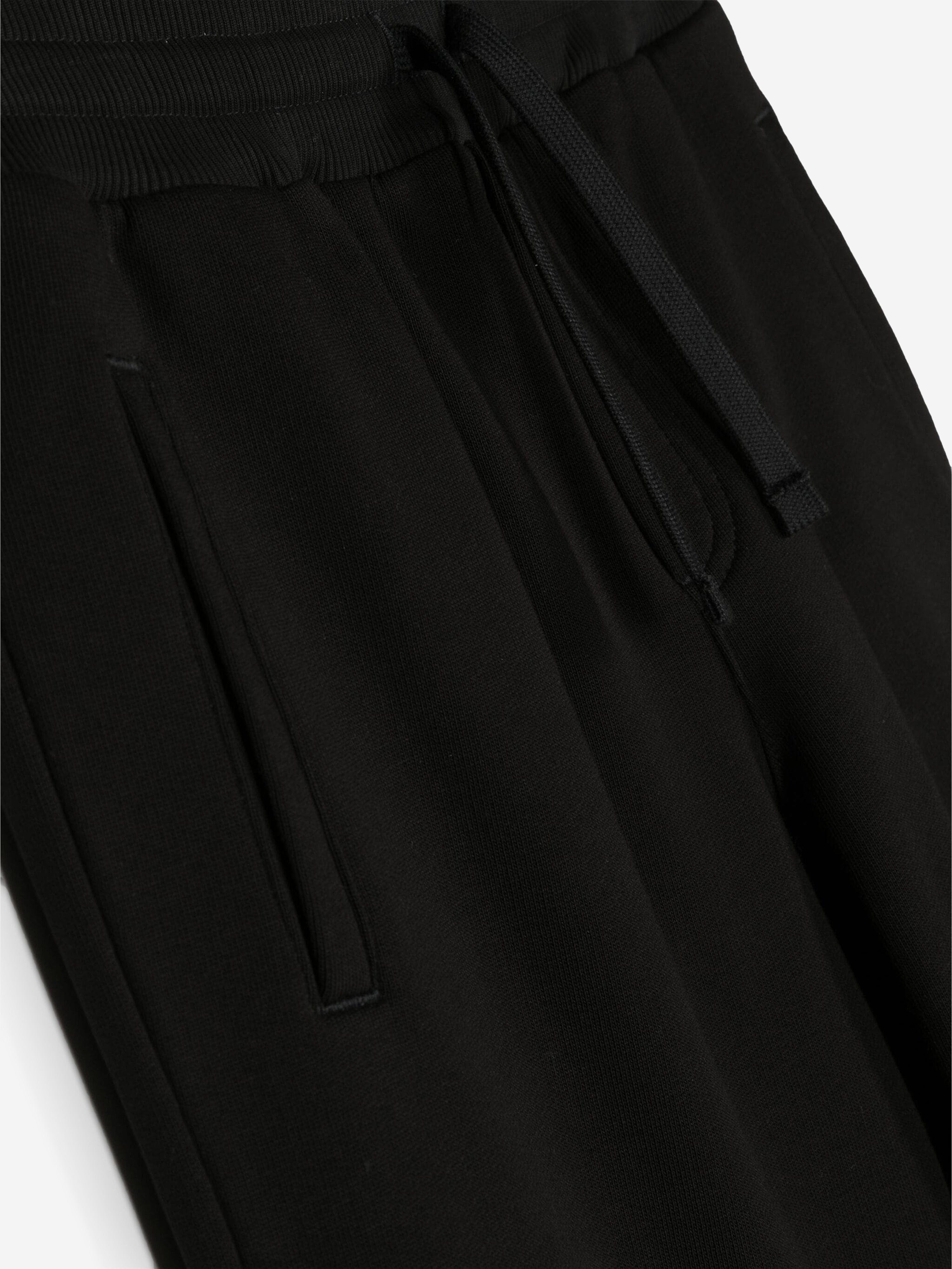 Dolce & Gabbana Boys Logo Joggers in Black Free Shipping Genuine