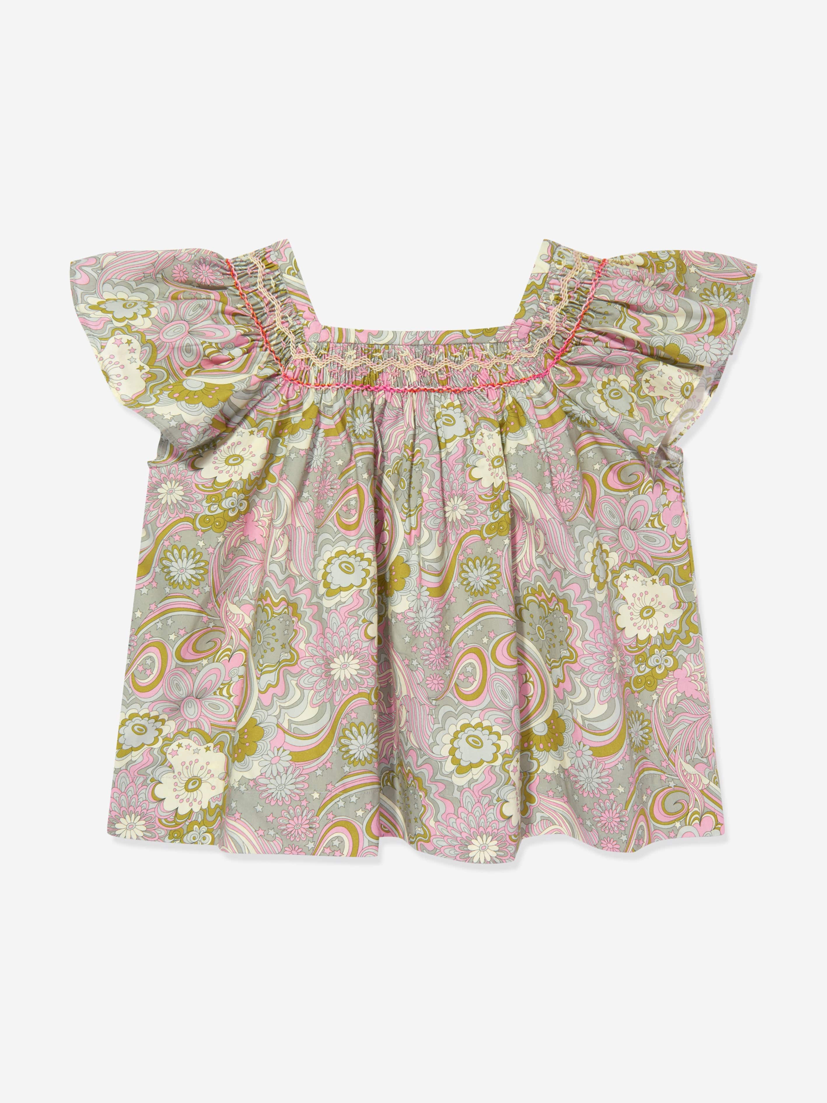 Bonpoint Girls Carlie Blouse in Multicolour Sale Latest