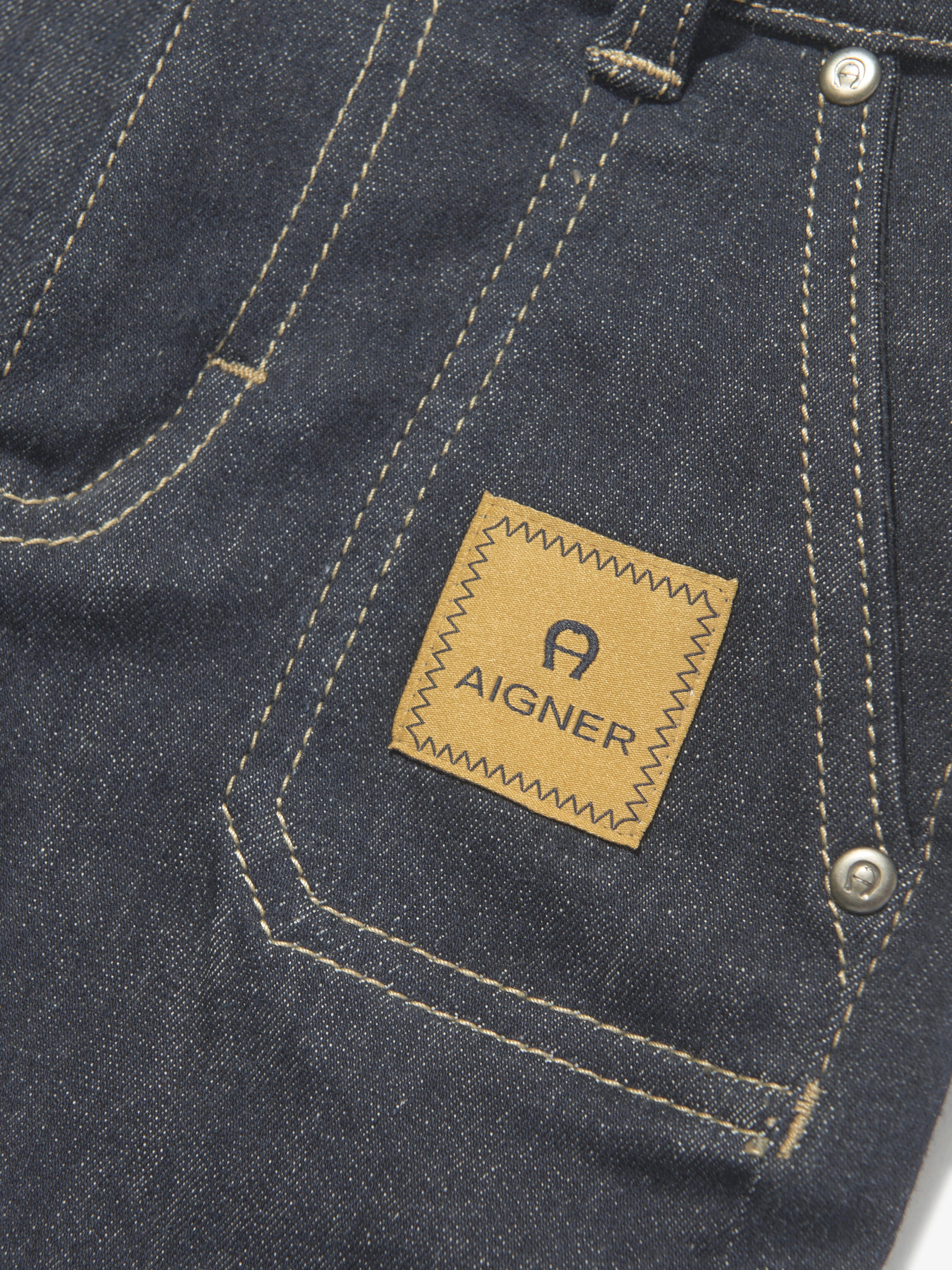 Aigner Boys Stretch Denim Shorts in Blue Cheap Pice Store