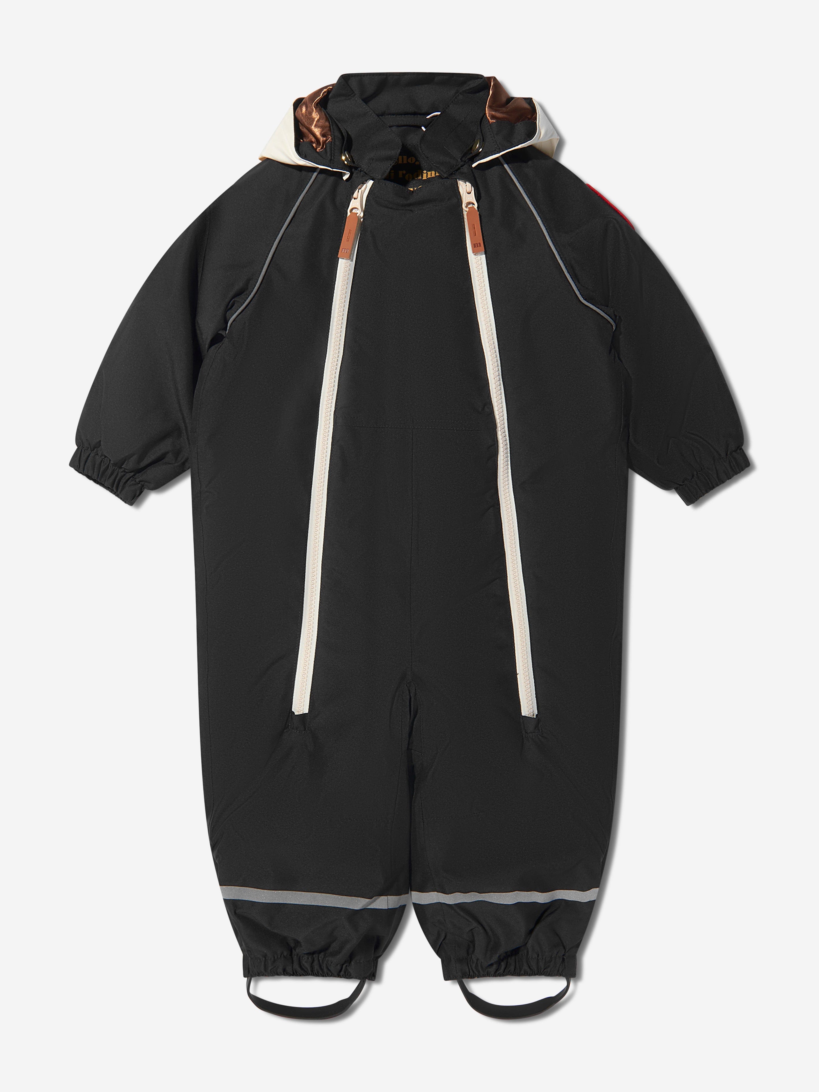 Mini Rodini Baby Alaska Panda Snowsuit in Black Cheap Sale Amazon