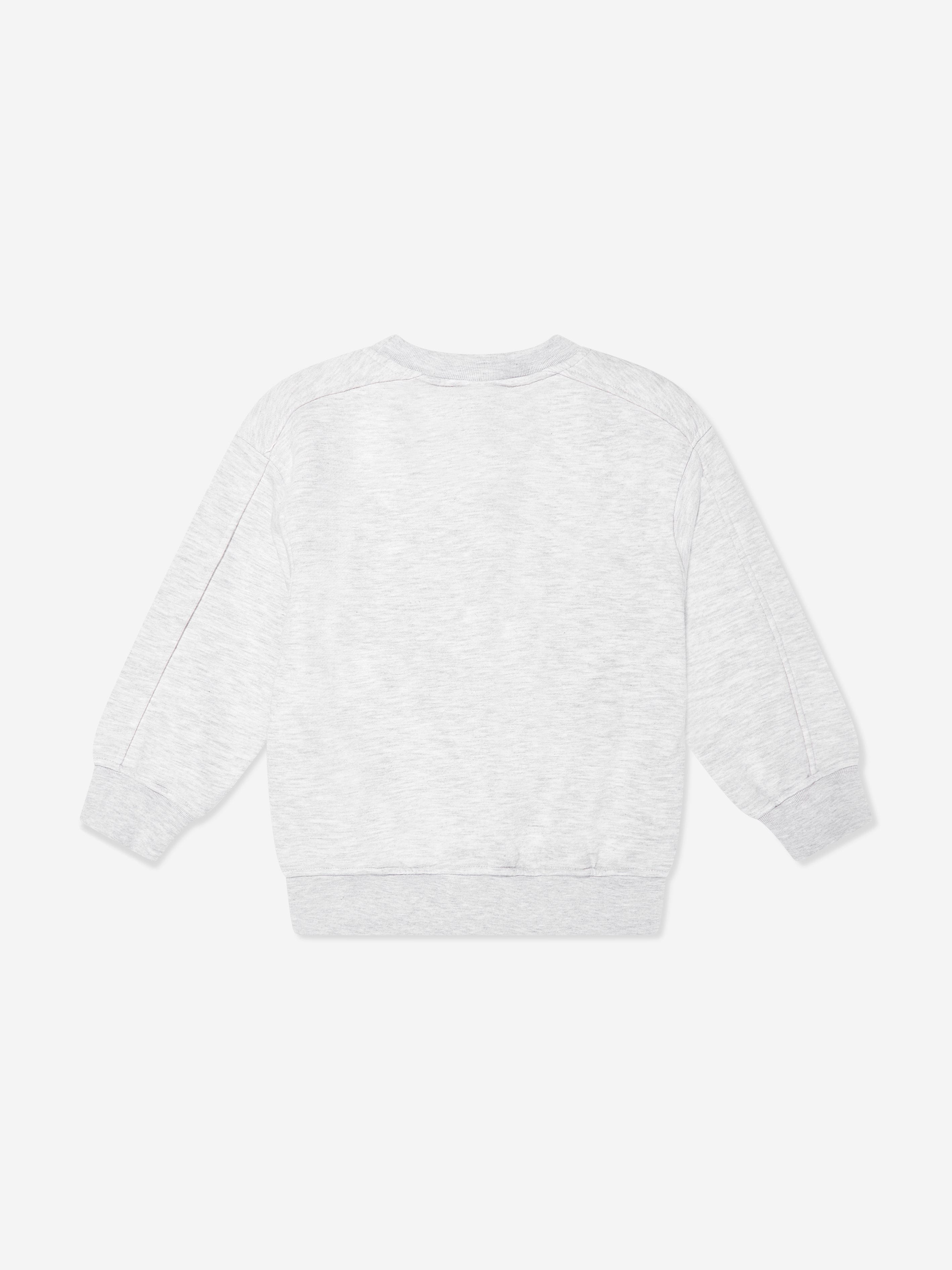 The Couture Club Kids Embossed Emblem Sweatshirt in Grey Cheap Sale Manchester