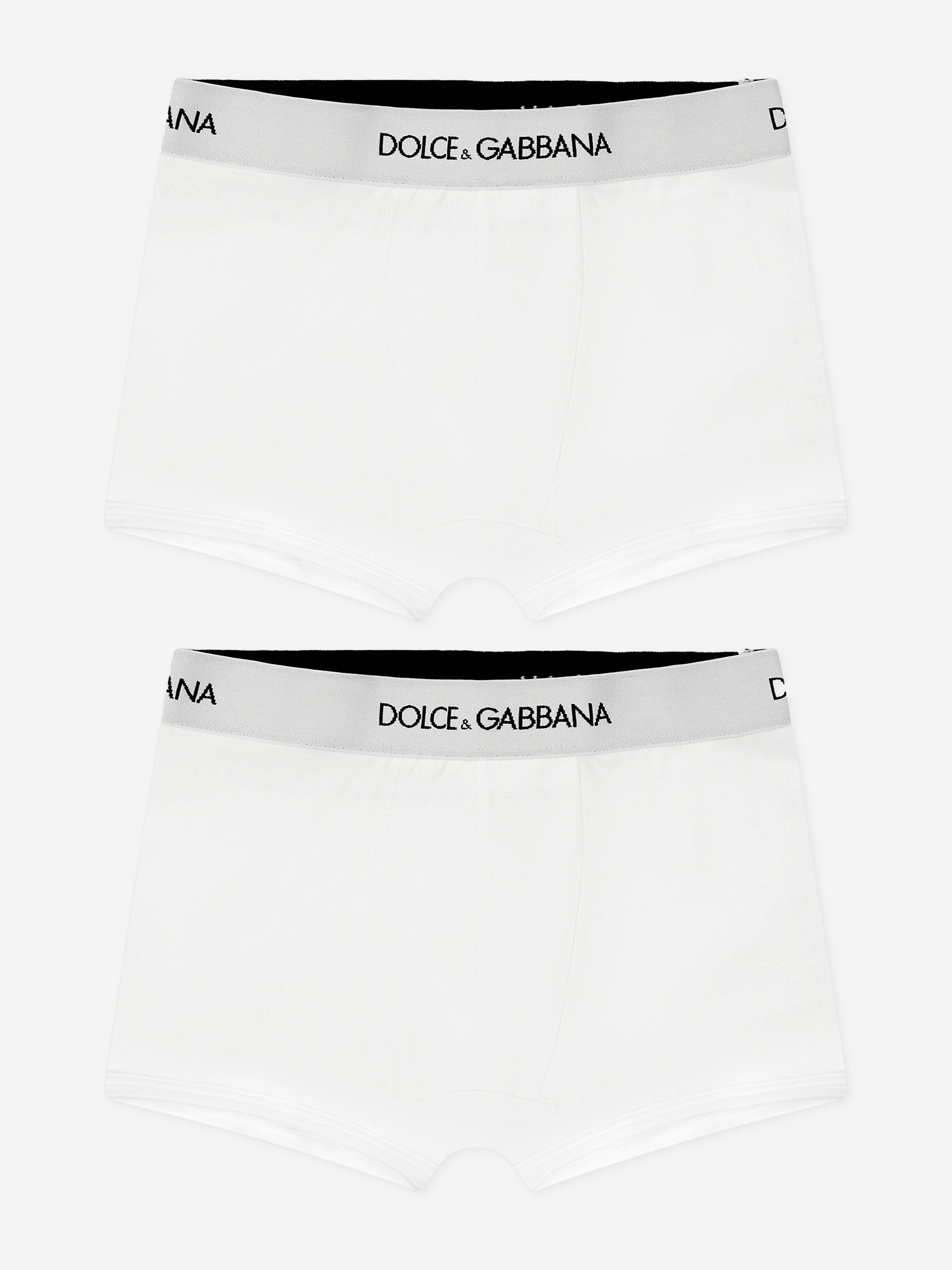 Dolce & Gabbana Boys Boxer Shorts Set (2 Pack) in White Outlet 2025