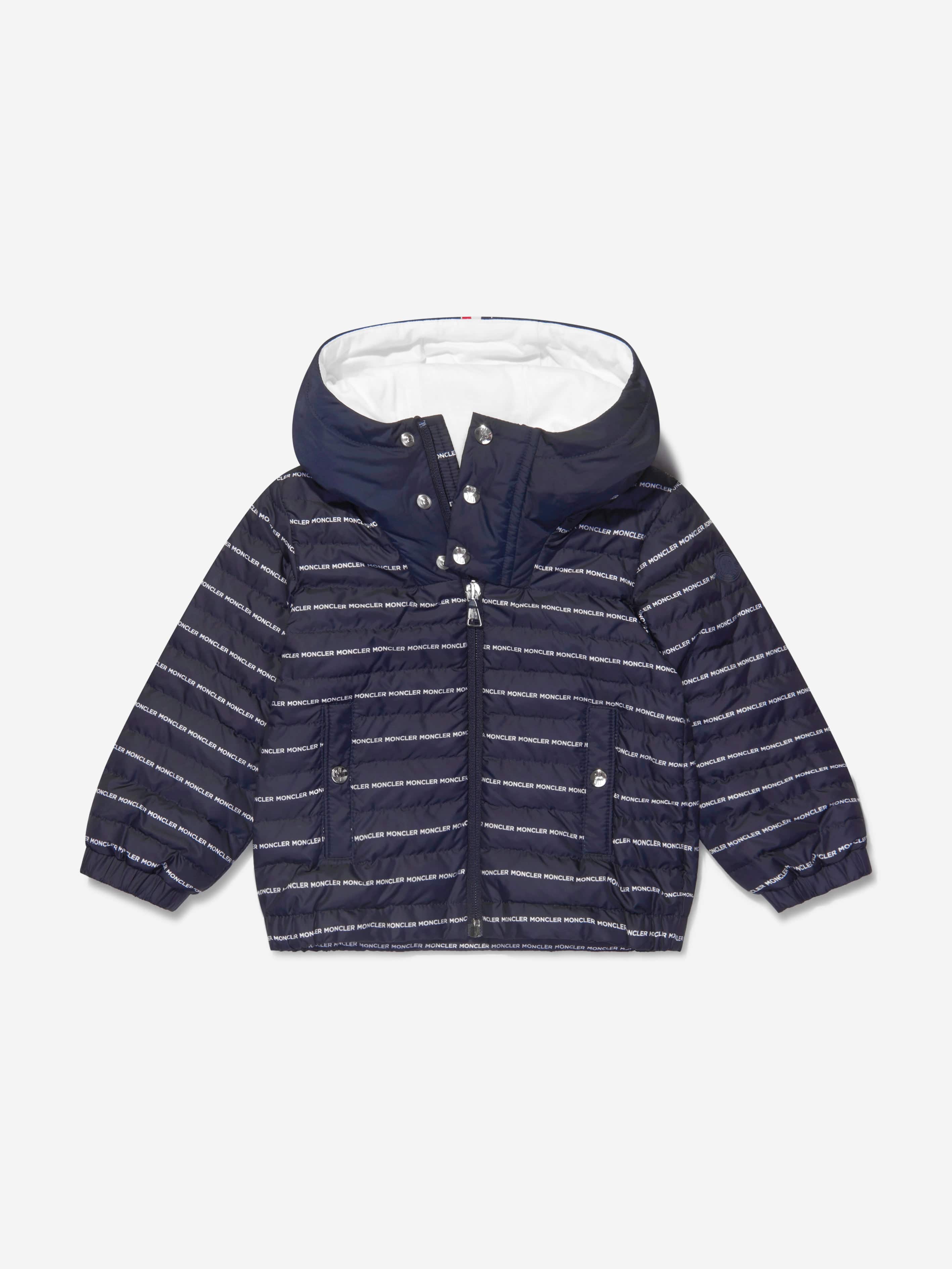 Moncler Enfant Baby Boys Down Padded Logo Print Bergo Jacket Cheap Sale Amazing Pice