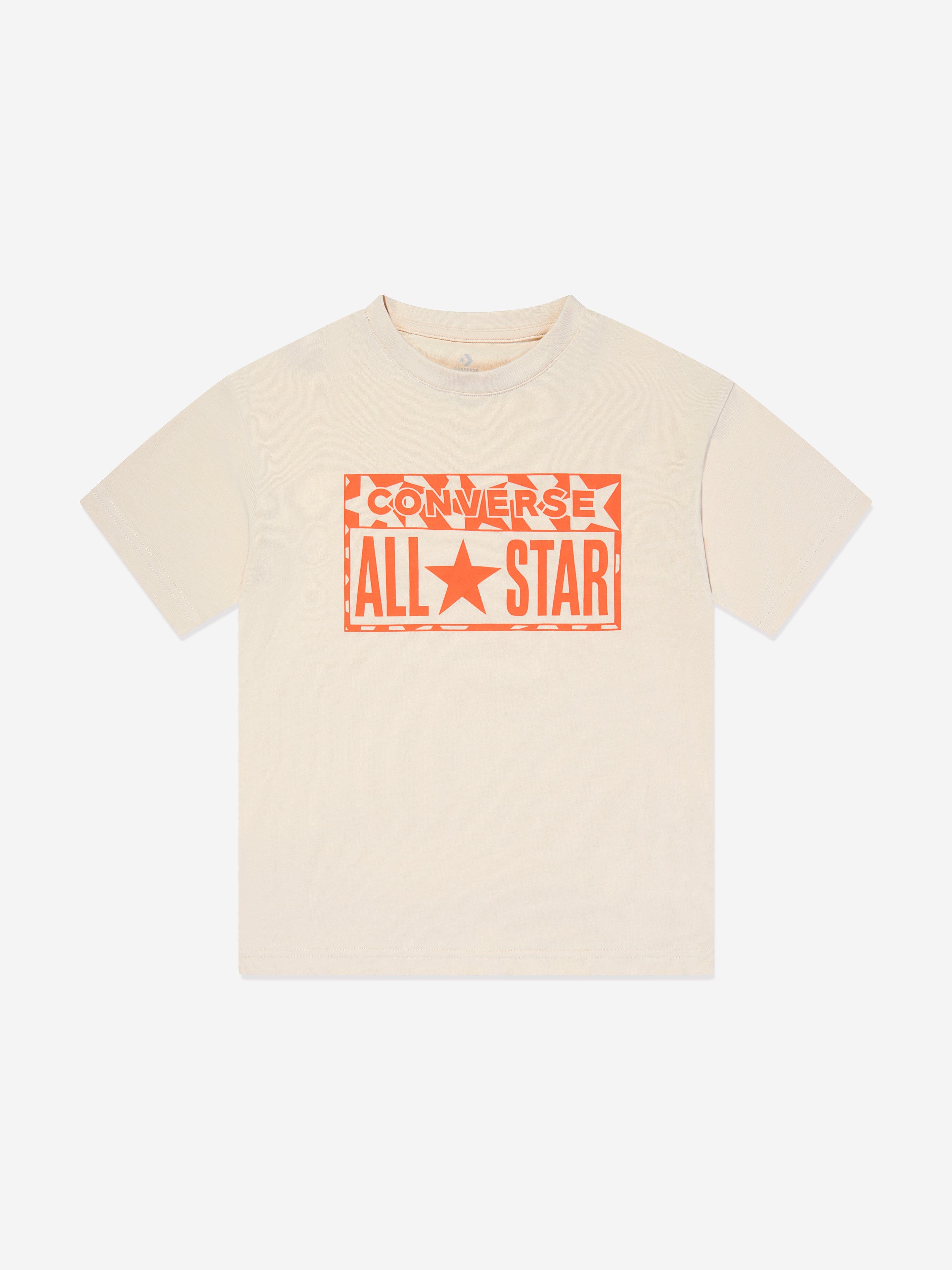 Converse Boys Lifestyle Loose Fit T-Shirt in Ivory Cheap New Arrival