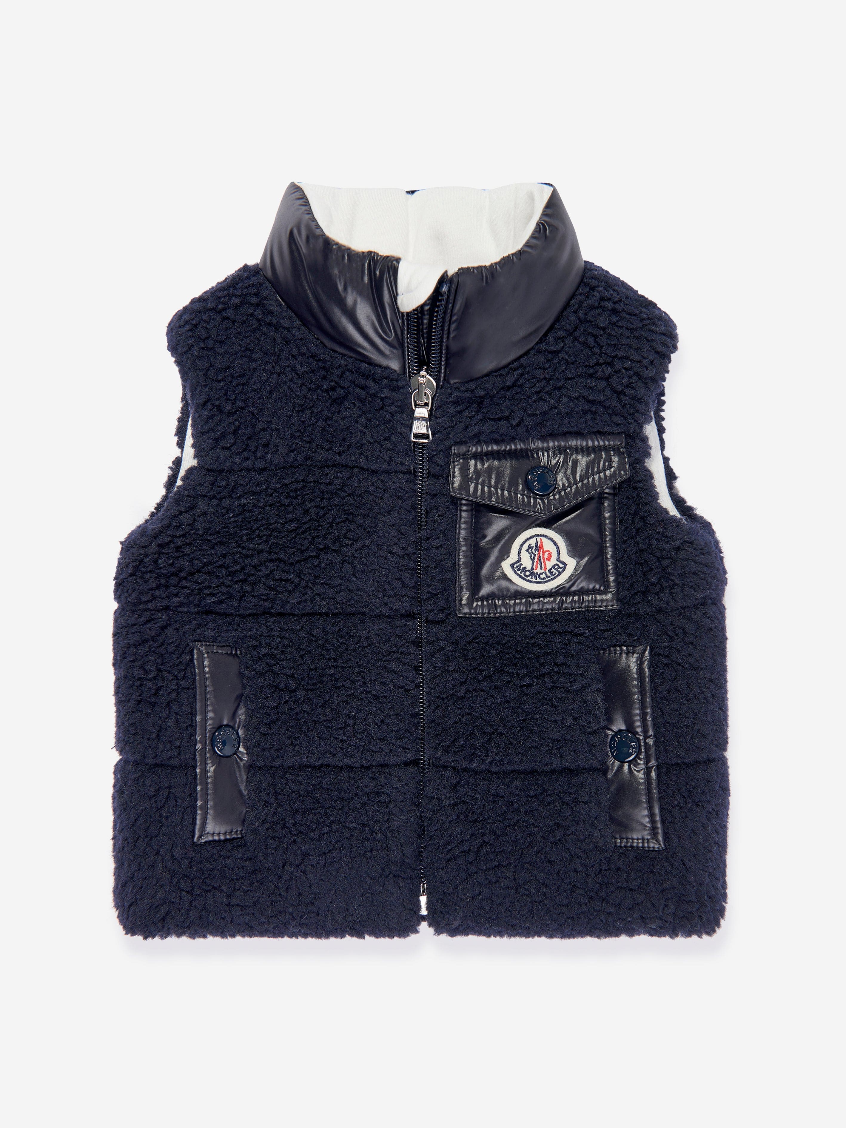 Moncler Enfant Baby Boys Down Padded Odal Gilet in Navy Sale 2025 Unisex