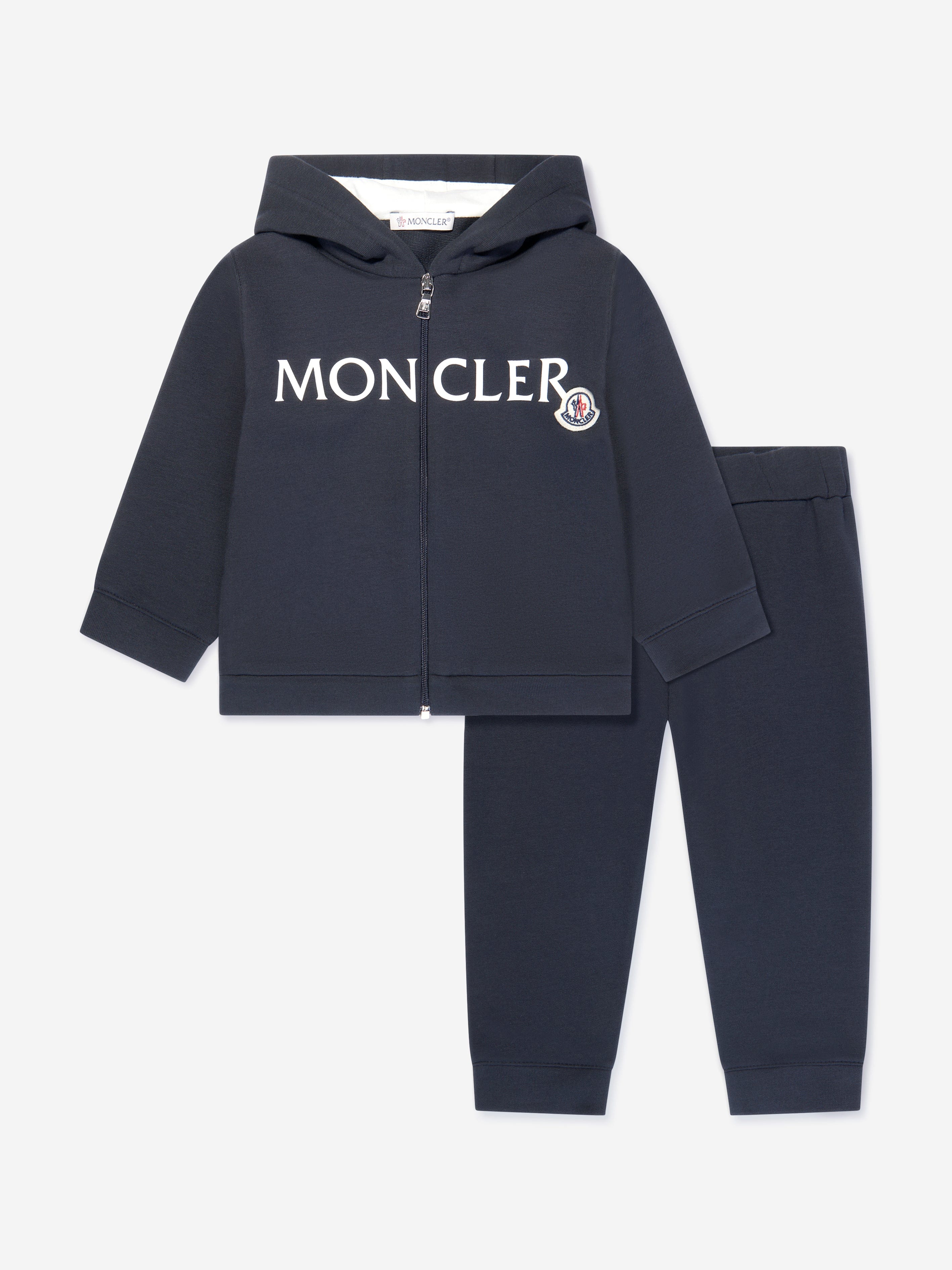 Moncler Enfant Baby Logo Tracksuit in Navy Online Online For Sale