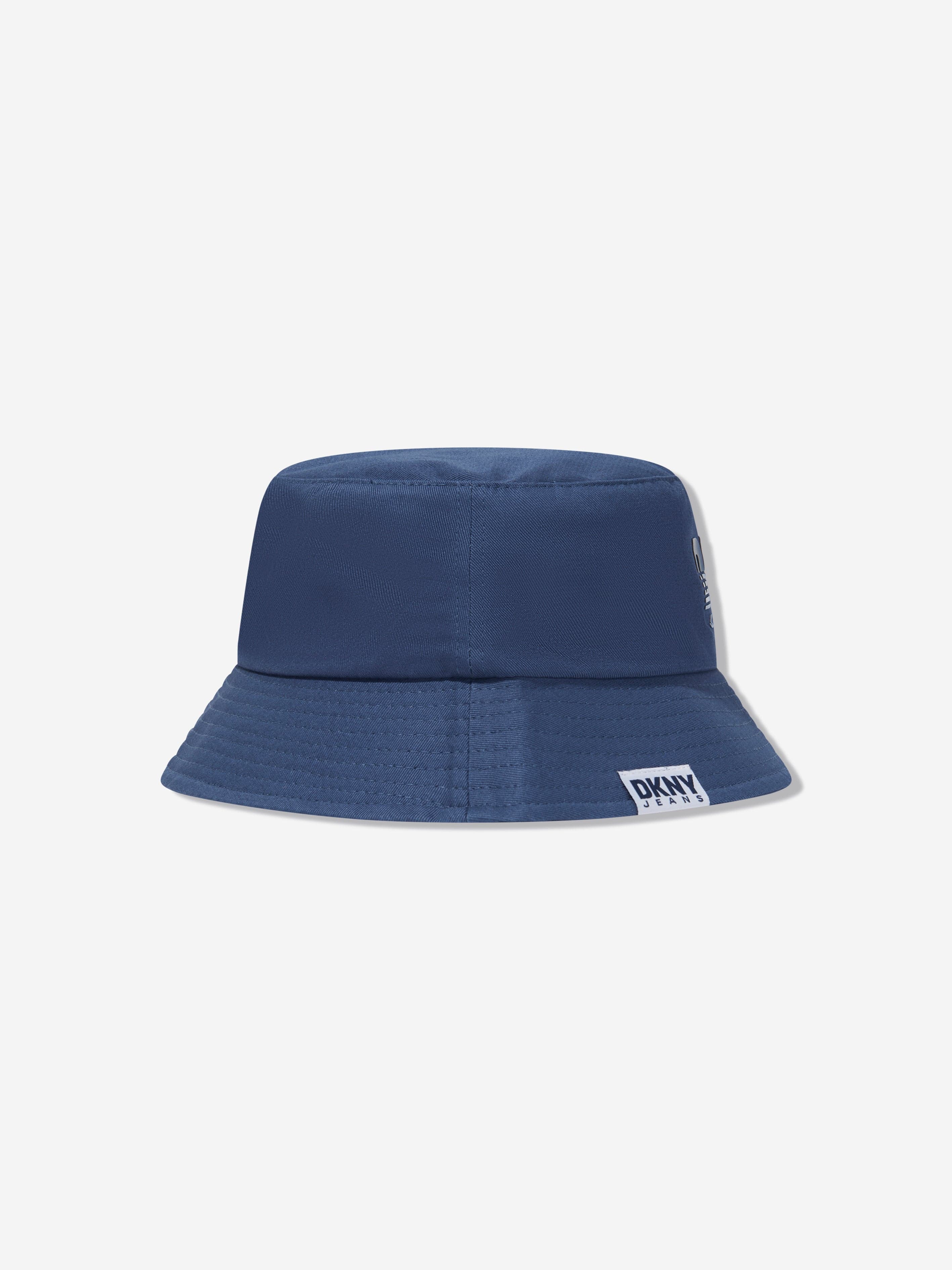 DKNY Boys Logo Bucket Hat in Blue Outlet For Nice