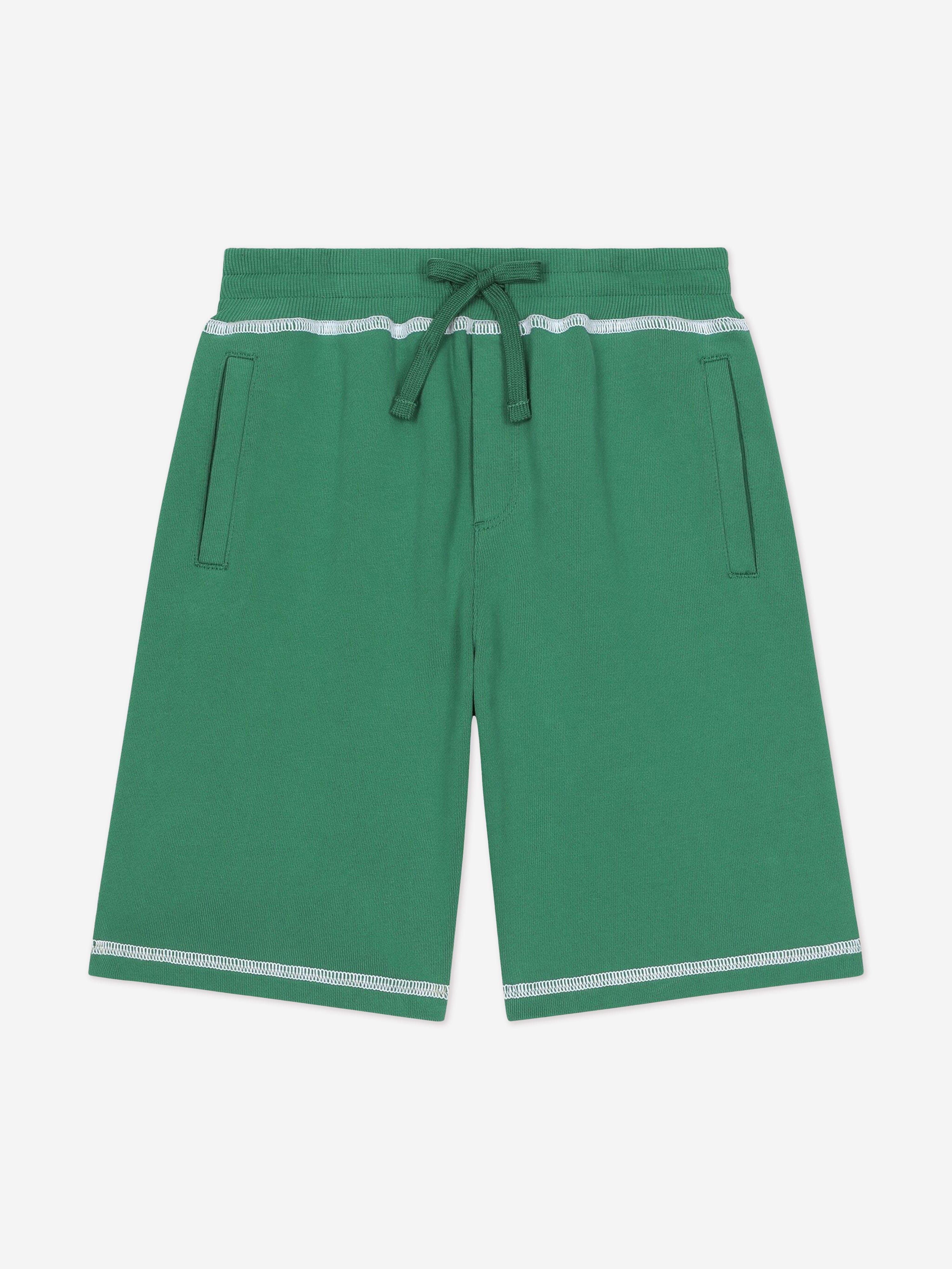 Dolce & Gabbana Boys Logo Bermuda Shorts in Green Authentic