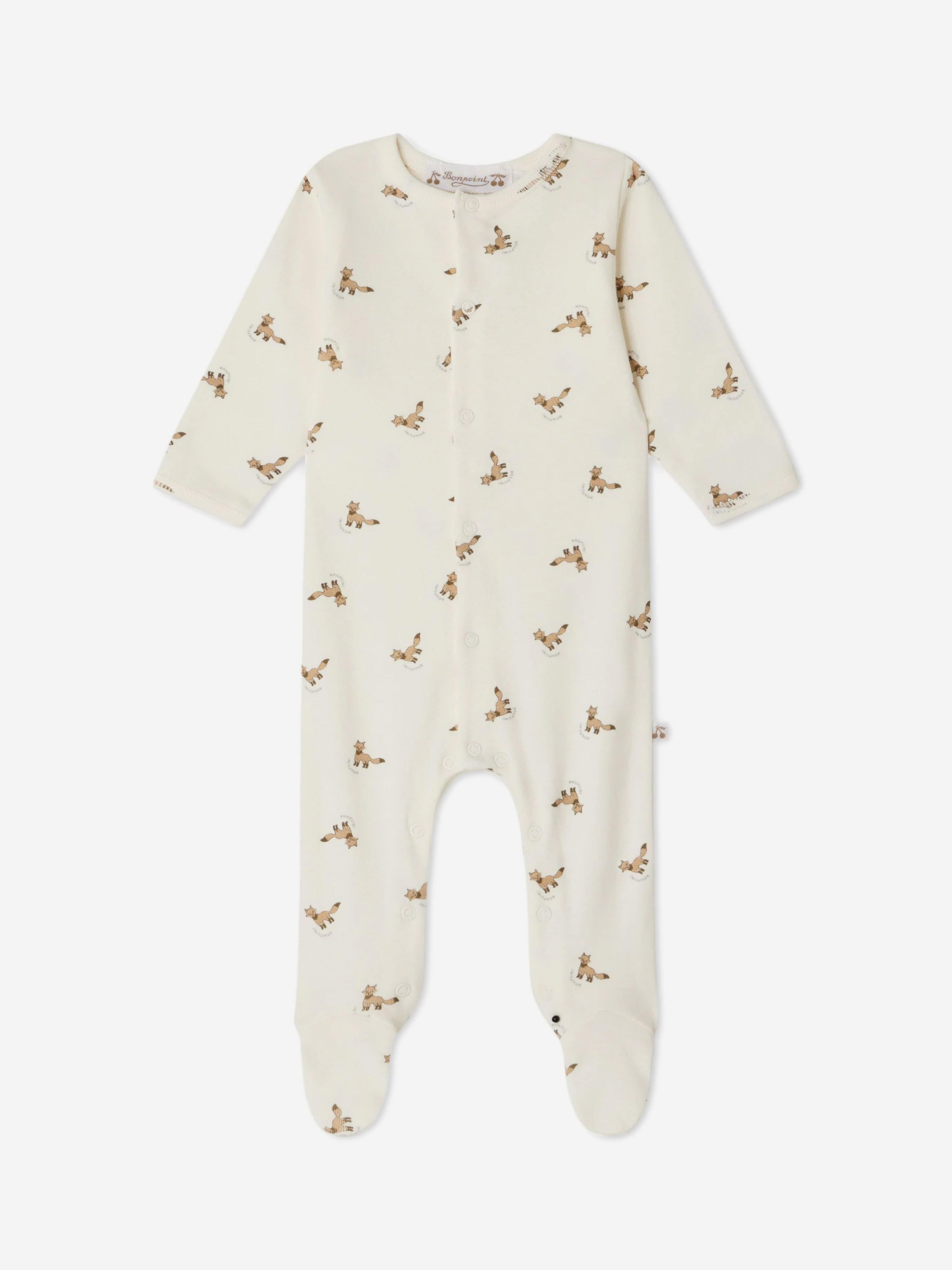 Bonpoint Baby Boys Golco Babygrow in White Very Cheap