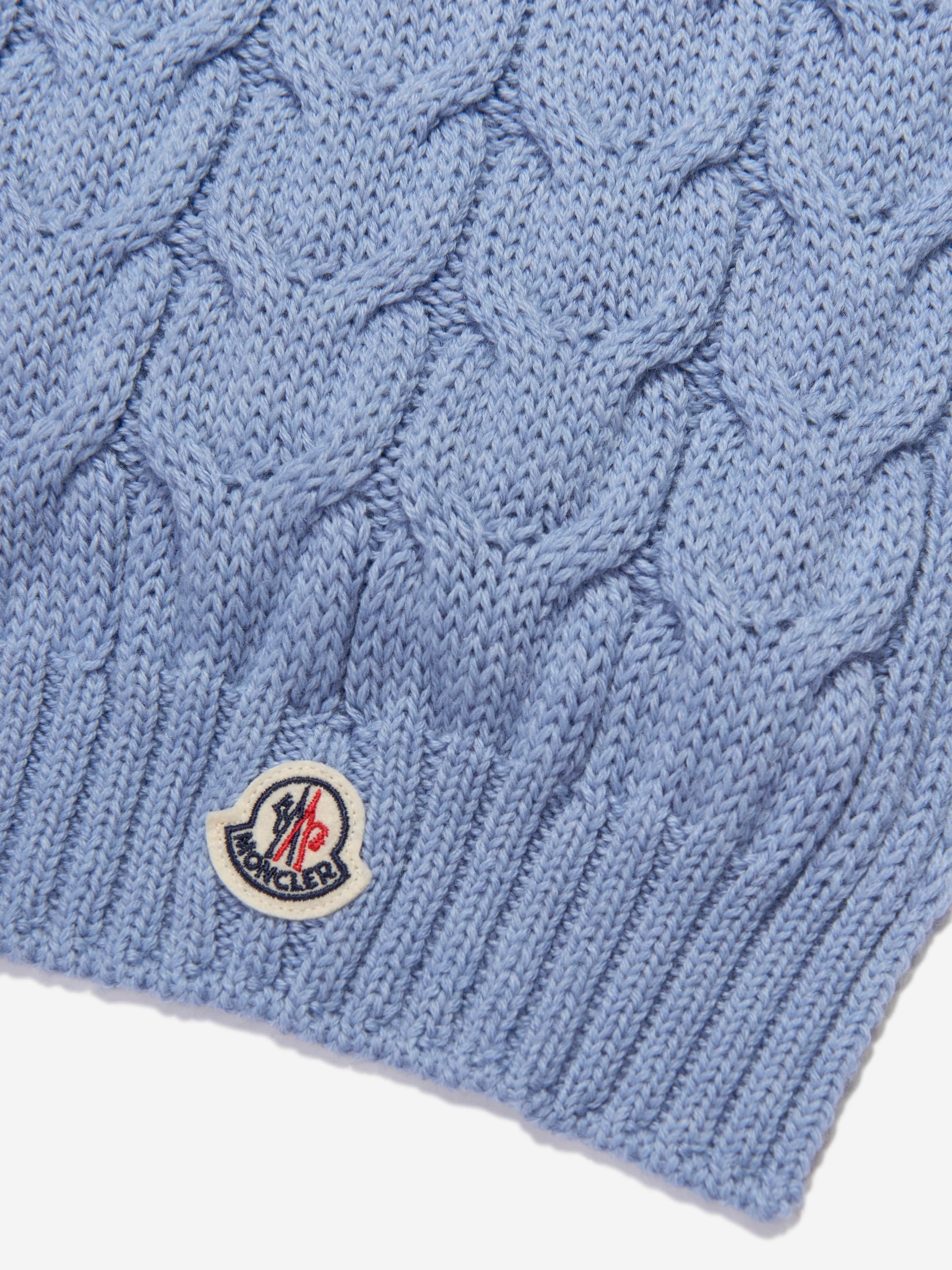 Moncler Enfant Boys Wool Knitted Logo Scarf Cheap Pice Low Shipping Fee
