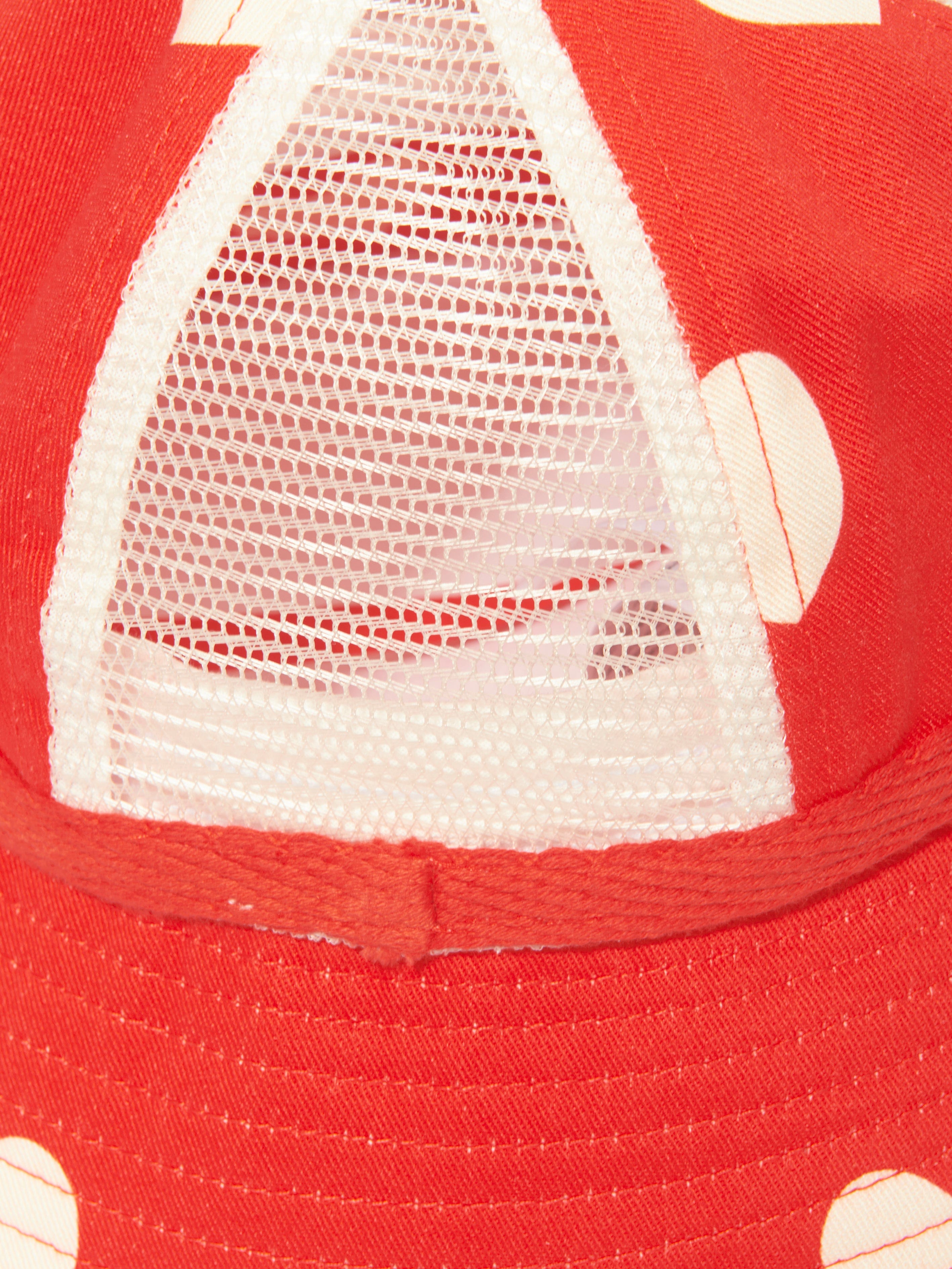 Mini Rodini Girls Hearts Sun Hat in Red Cheap Sale Perfect