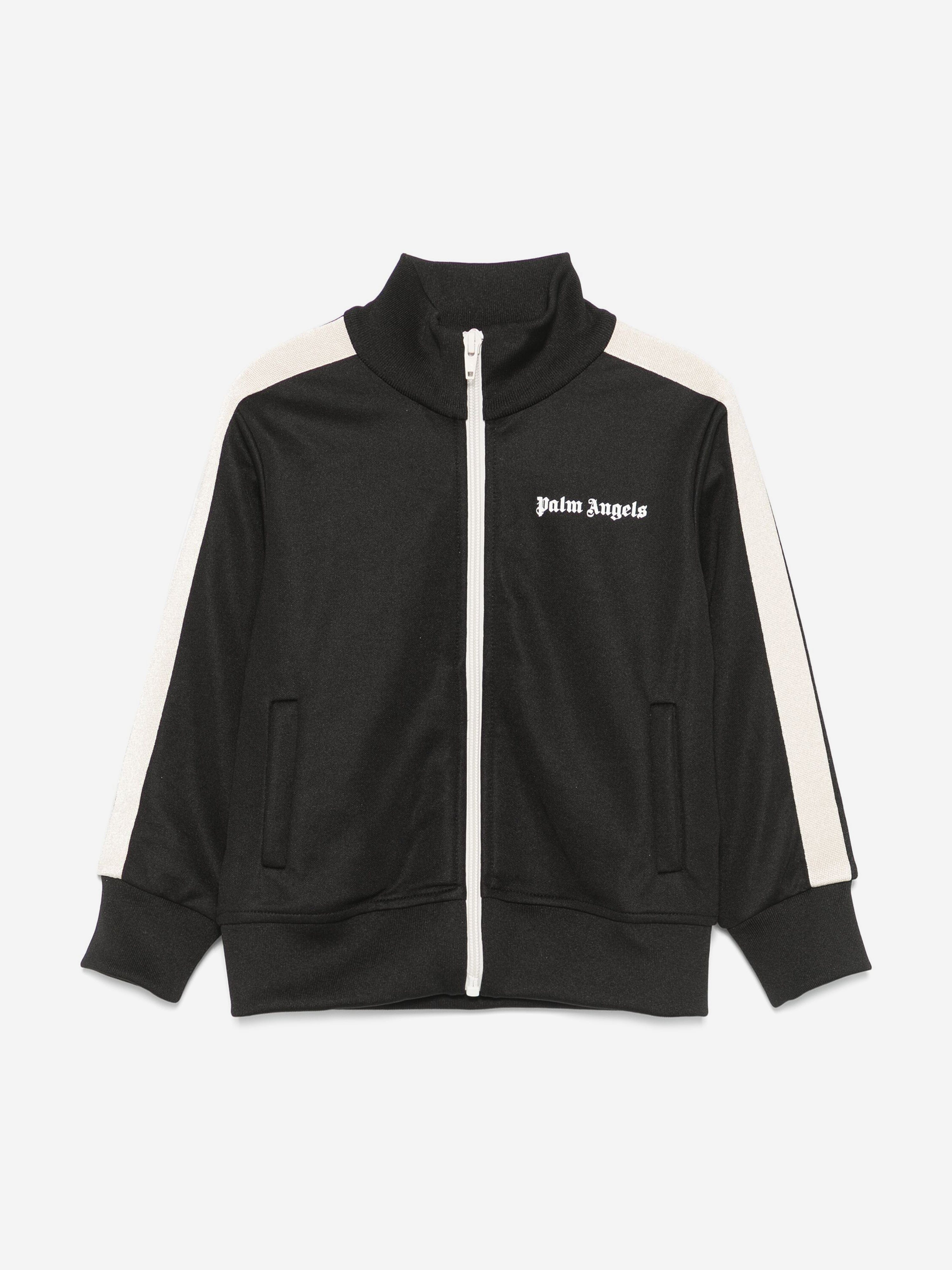 Palm Angels Boys Track Jacket in Black For Sale Online