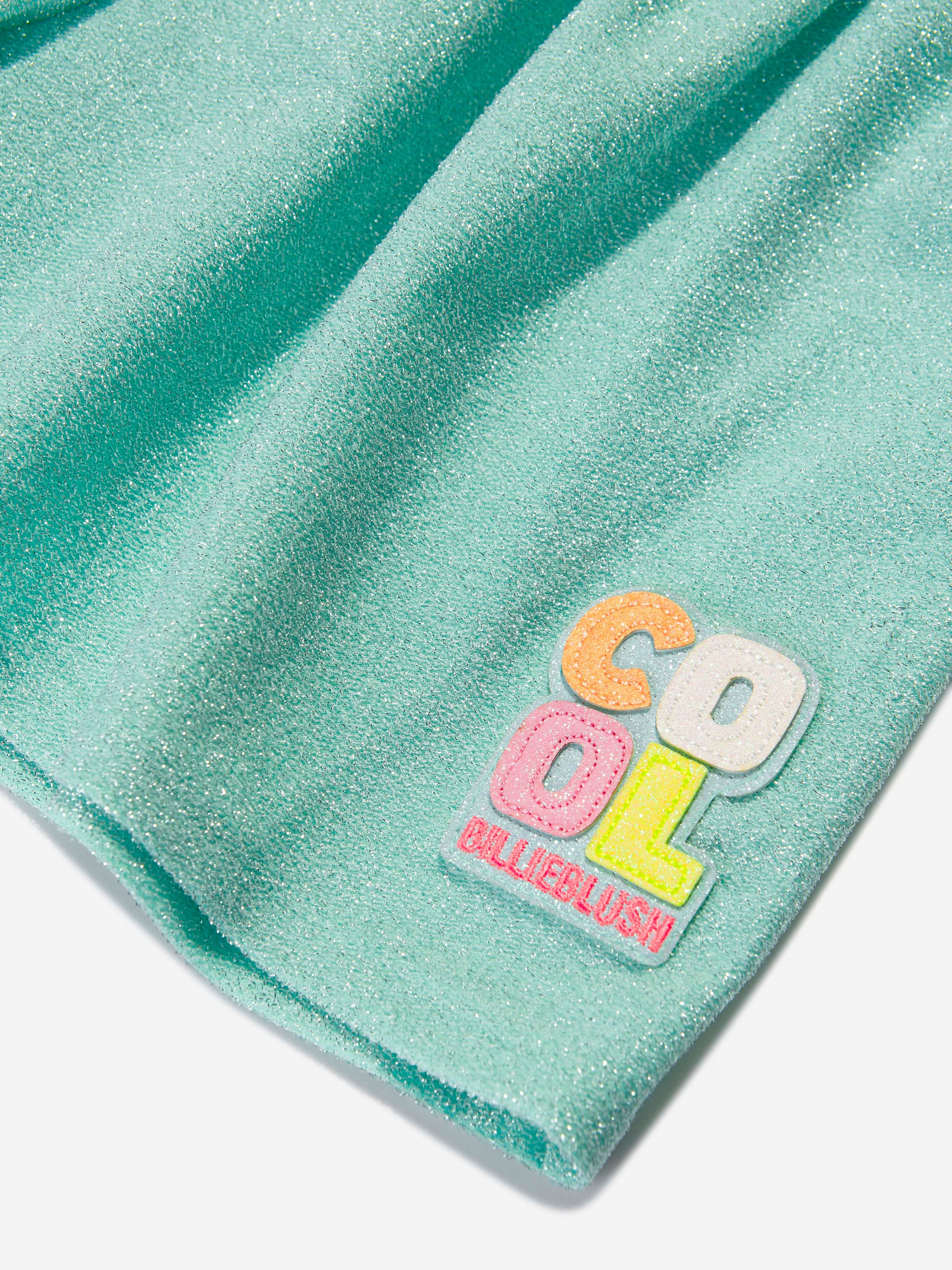Billieblush Girls Shimmer Shorts in Green Outlet Largest Supplier