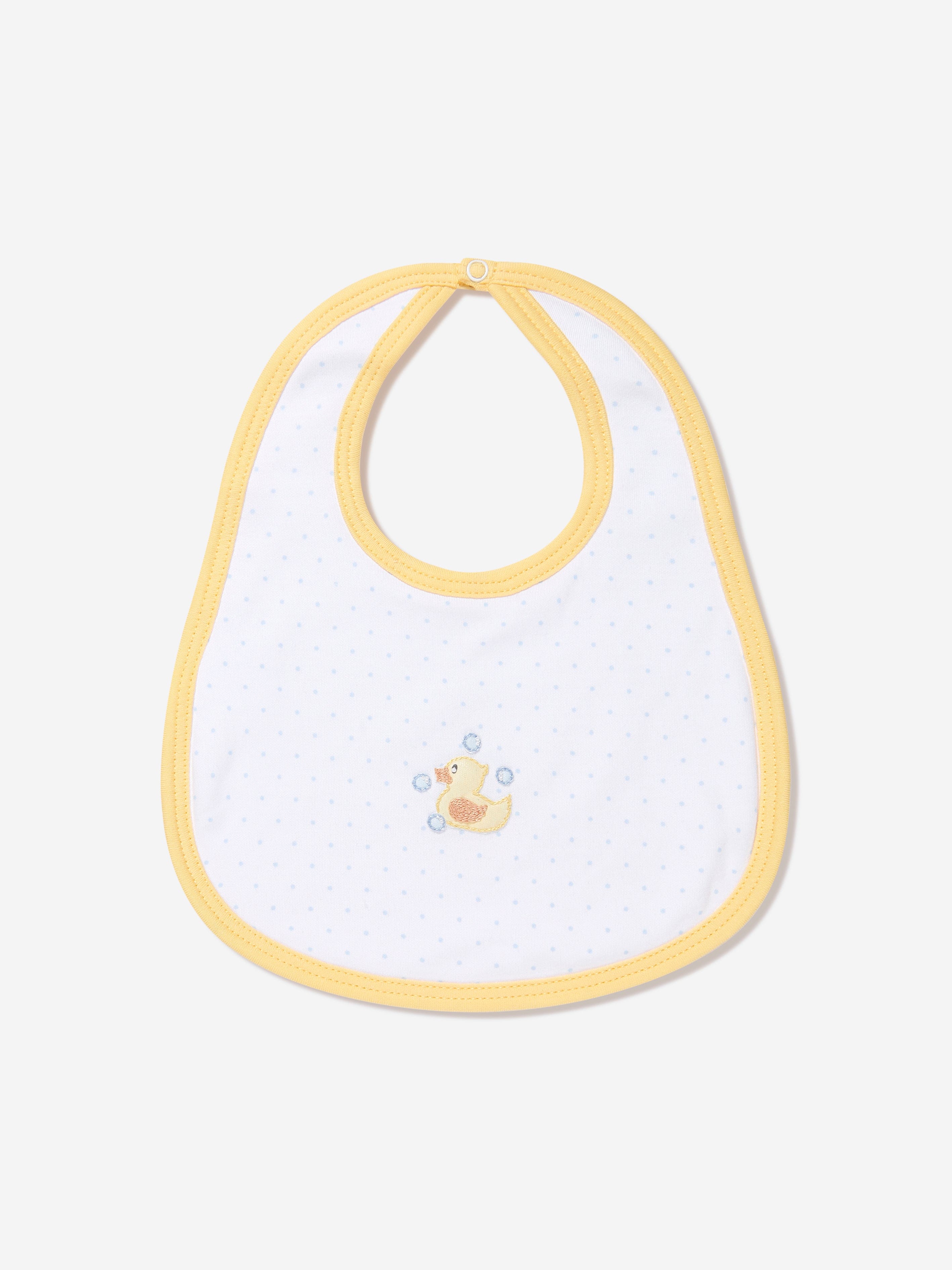 Magnolia Baby Baby Rubber Ducky Embroidered Bib in White Wholesale Pice Cheap Online