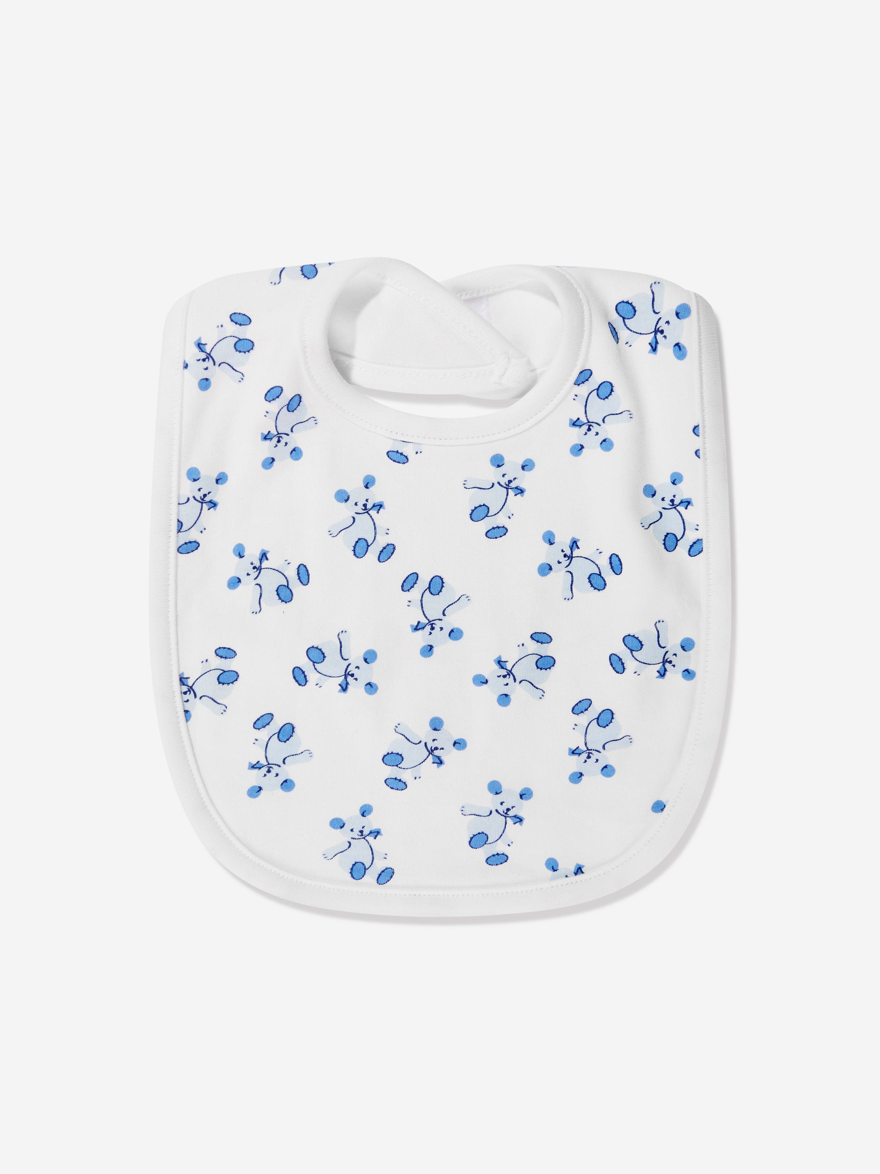 Rachel Riley Baby Boys Teddy Bib in White Buy Cheap With Mastercard