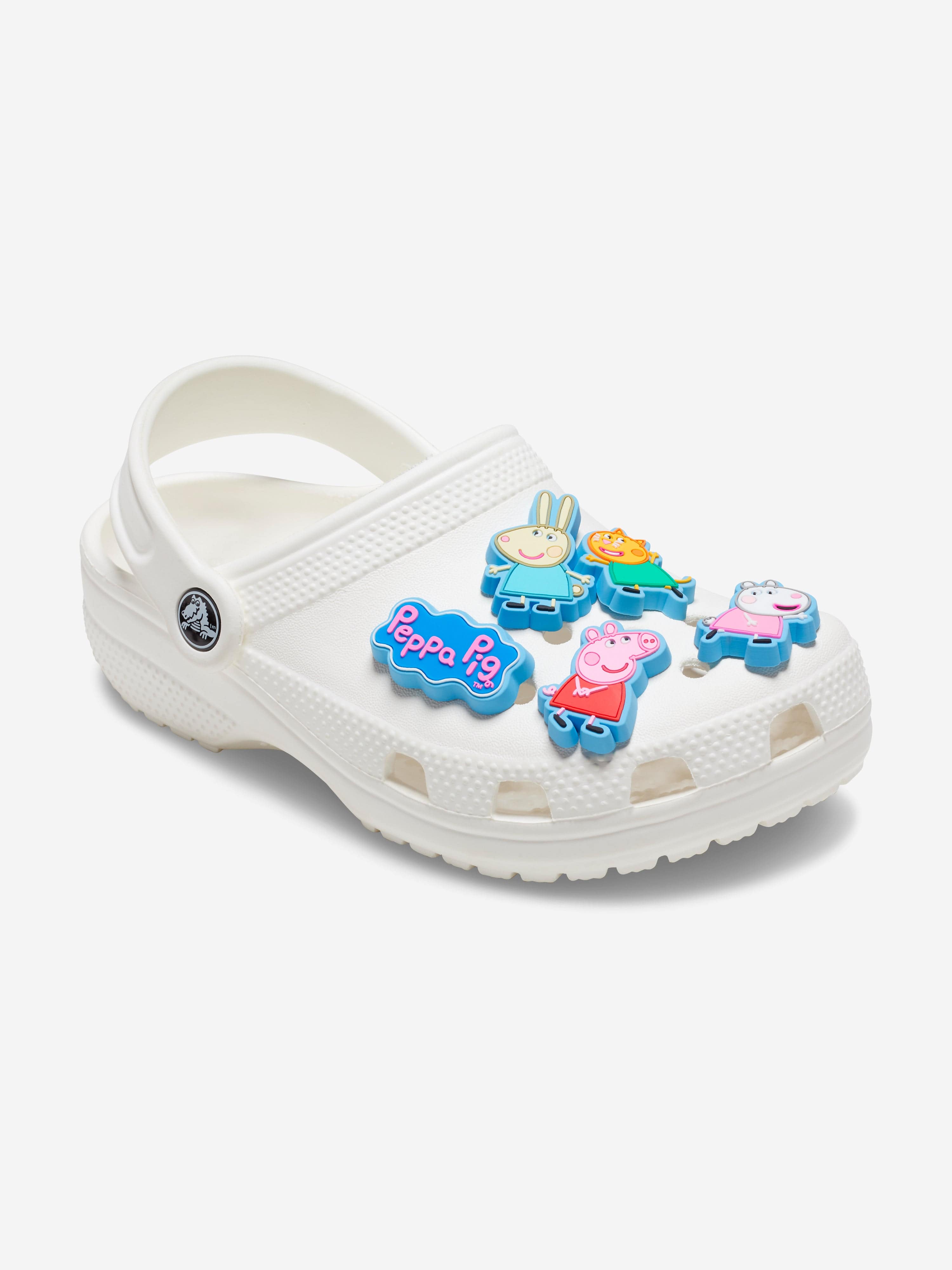 Crocs Kids Peppa Pig Jibbitz Charm 5 Pack in Multicolour Clearance 2025