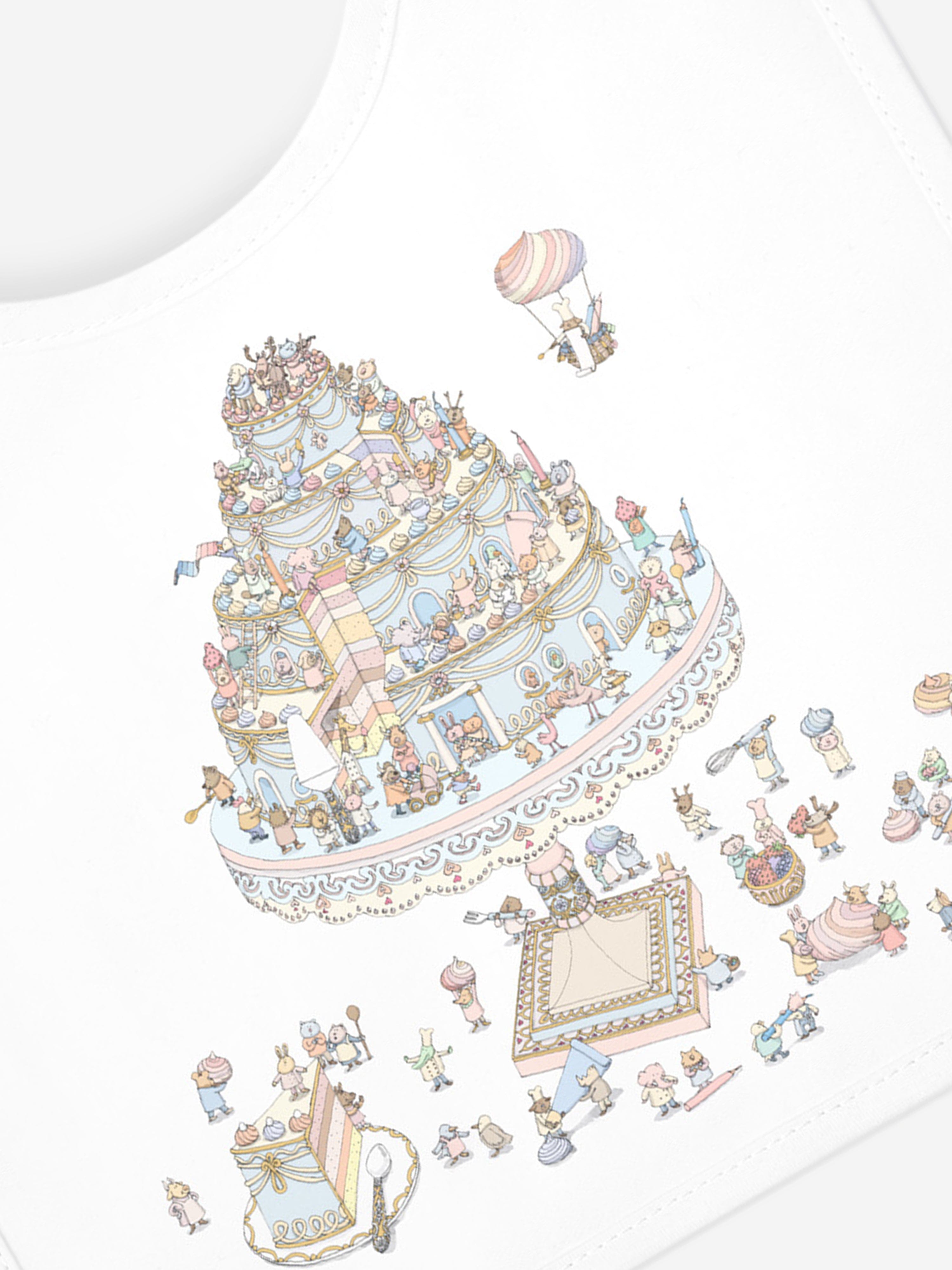 Atelier Choux Baby Satin Le Gateau Bib in Multicolour 2025 Sale Online