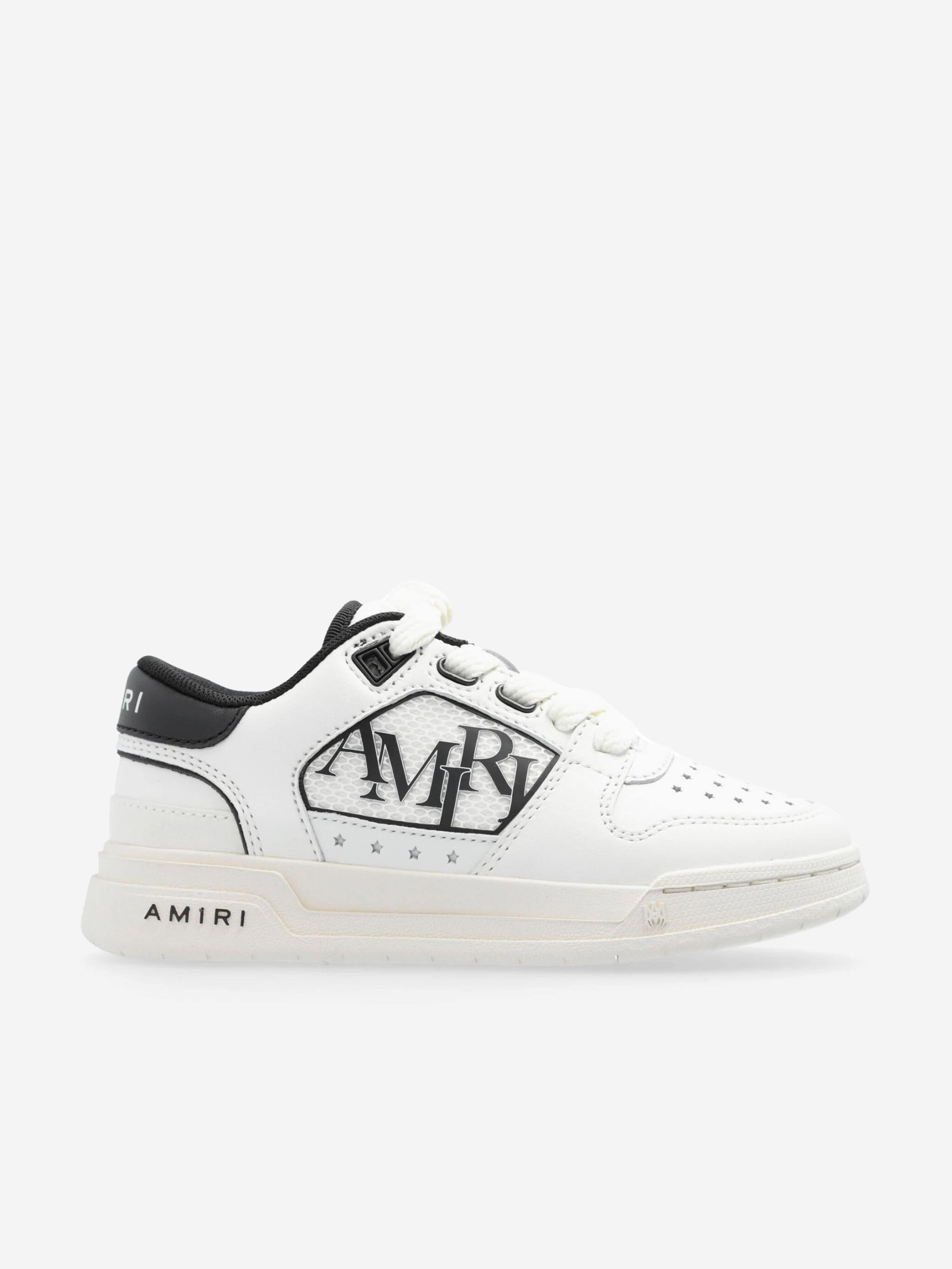 Amiri Kids Leather Classic Low Trainers in White Buy Cheap Wiki