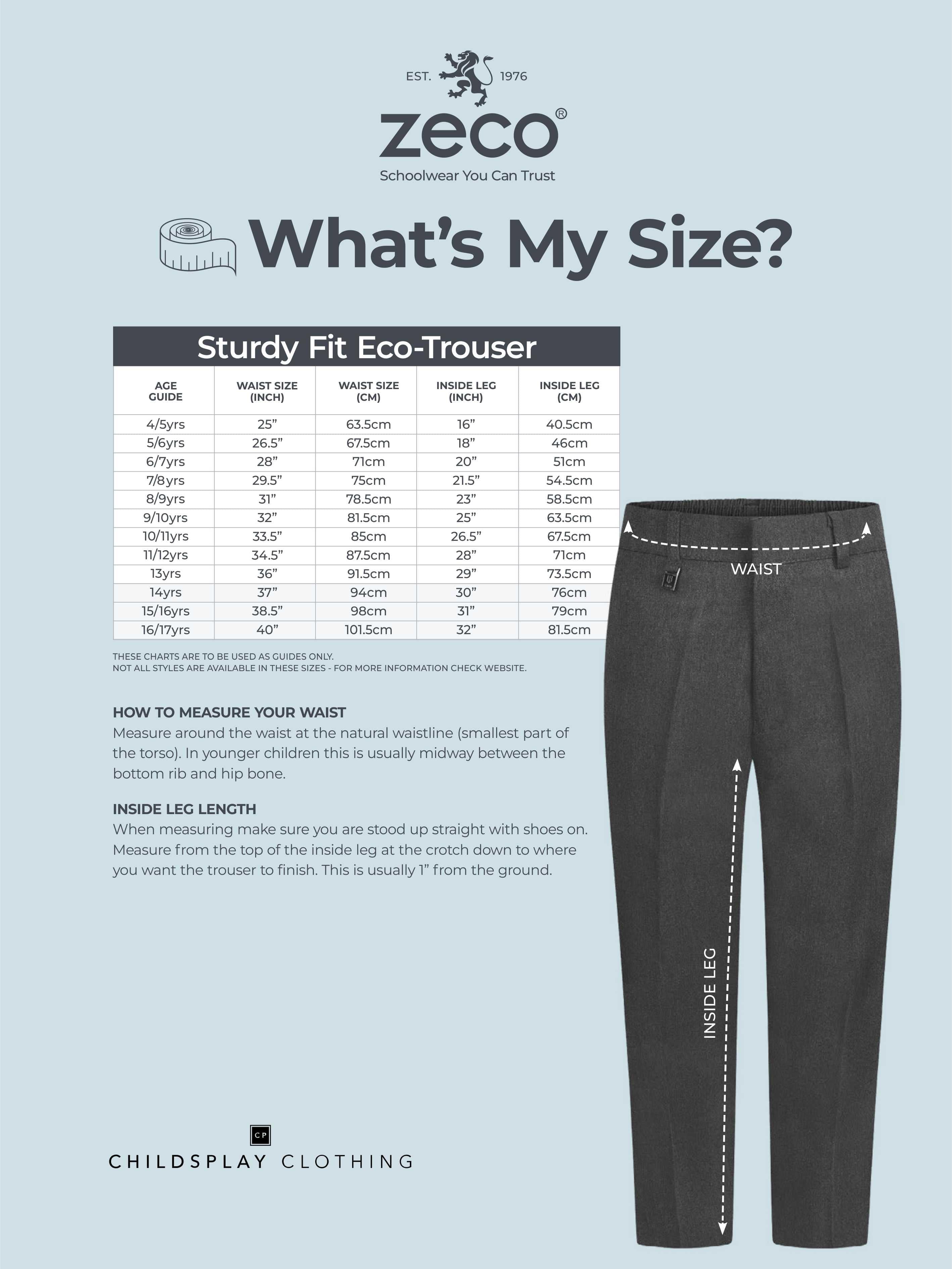 Zeco Boys School Sturdy Fit Trousers in Grey Get To Buy Sale Online