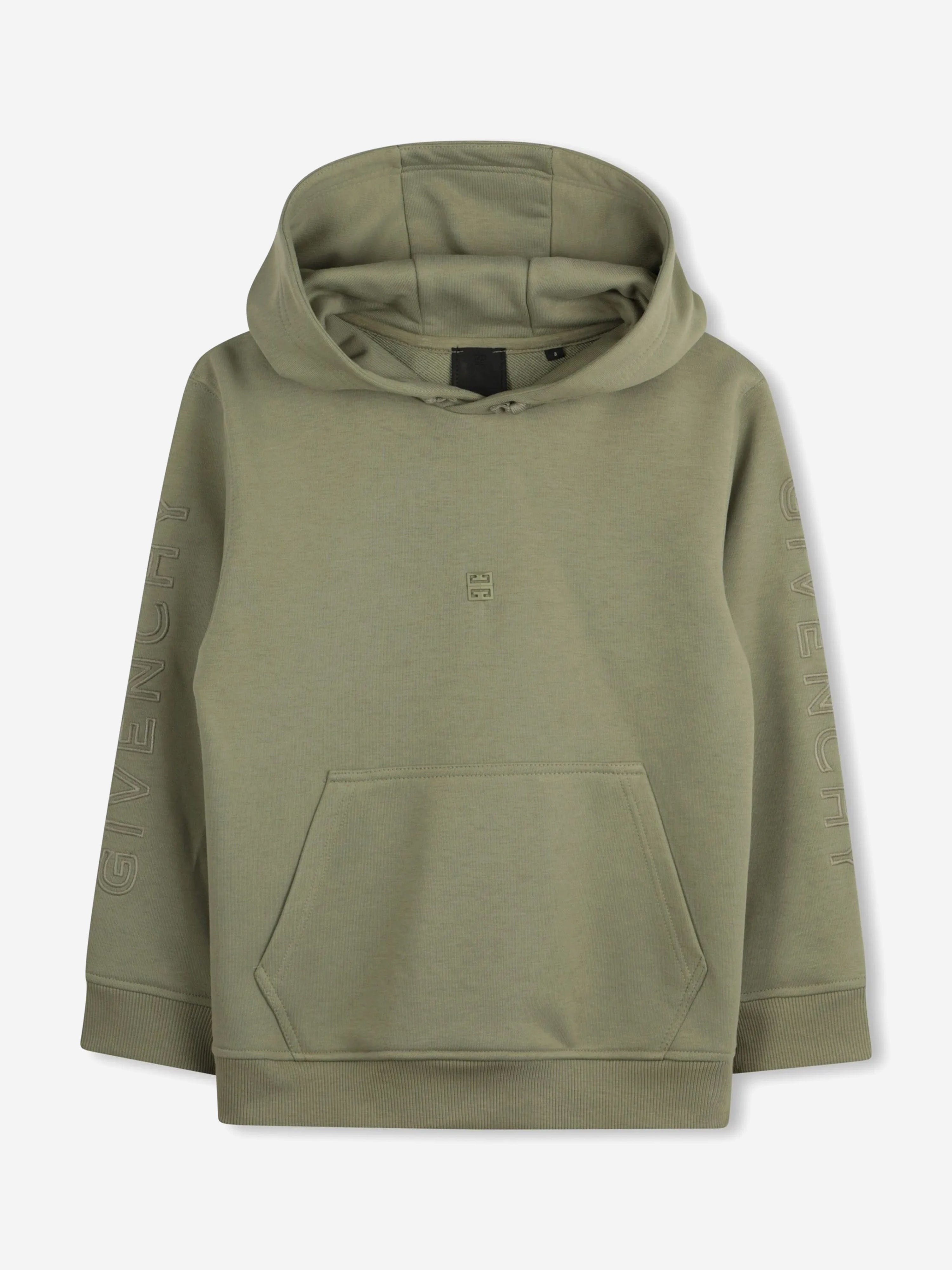 Boys Embroidered Logo Hoodie in Green Cheap Sale Perfect