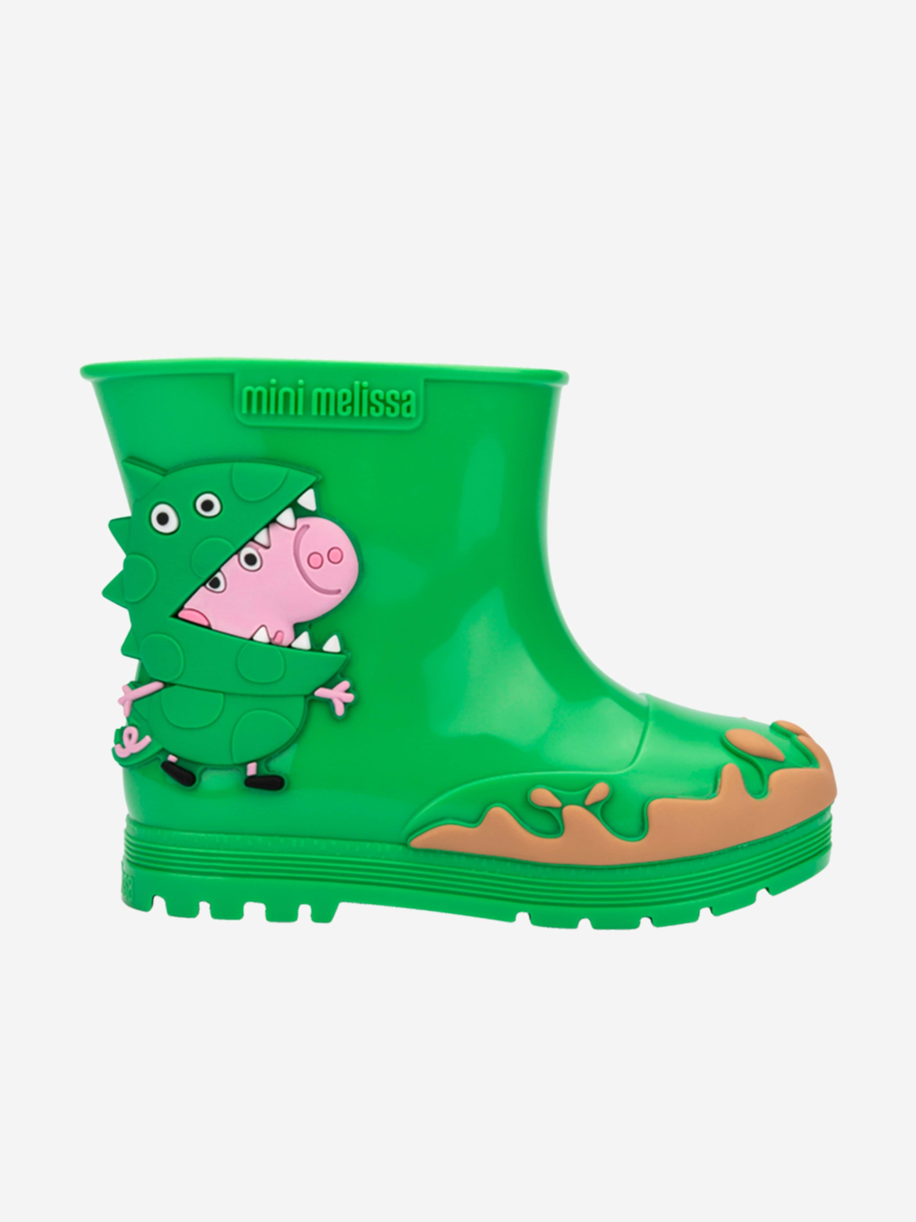 Mini Melissa Kids Peppa Pig Wellies in Green Cheap Low Cost
