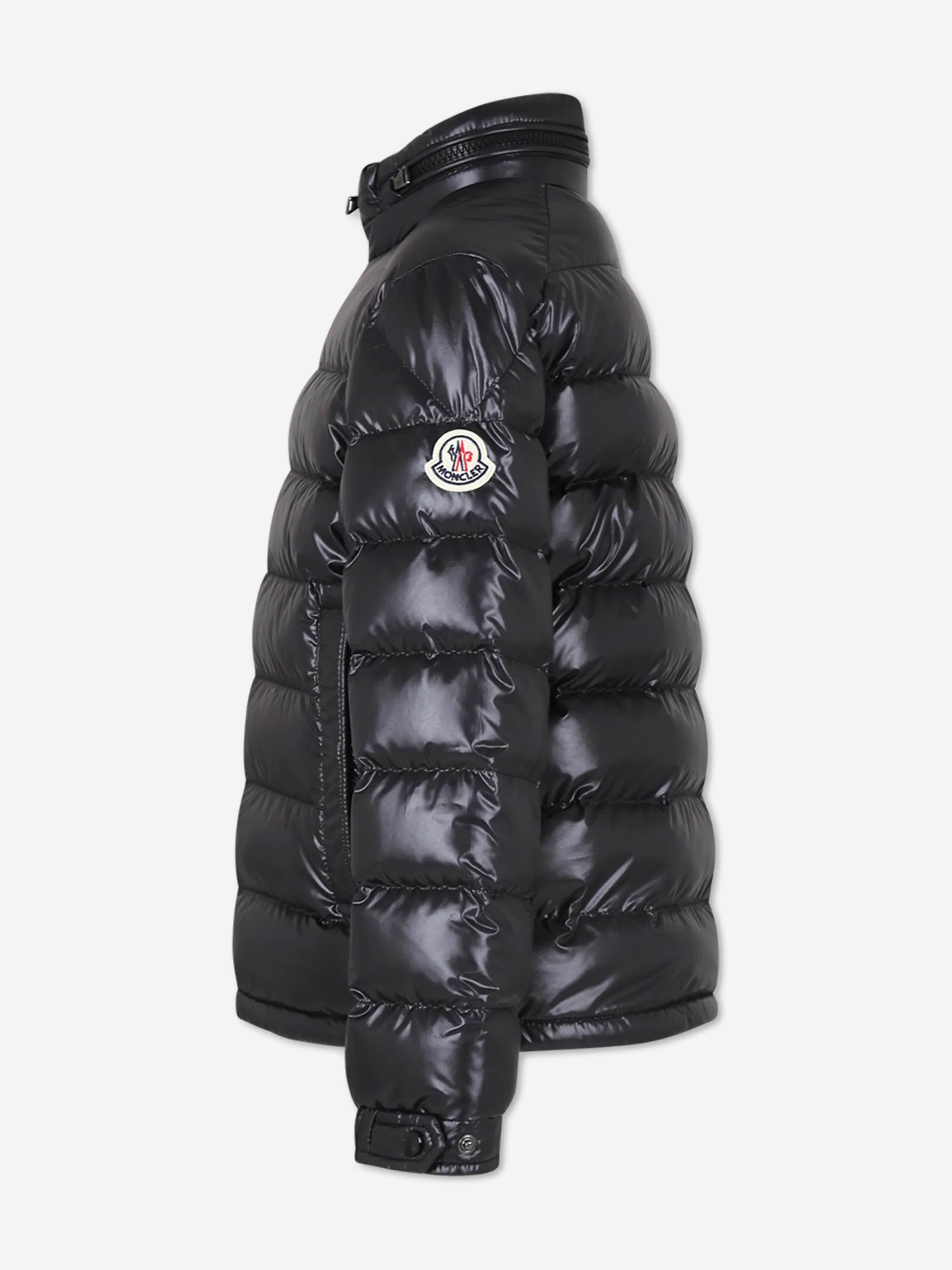 Moncler Enfant Boys Down Padded Jens Jacket in Black Discount Cheap