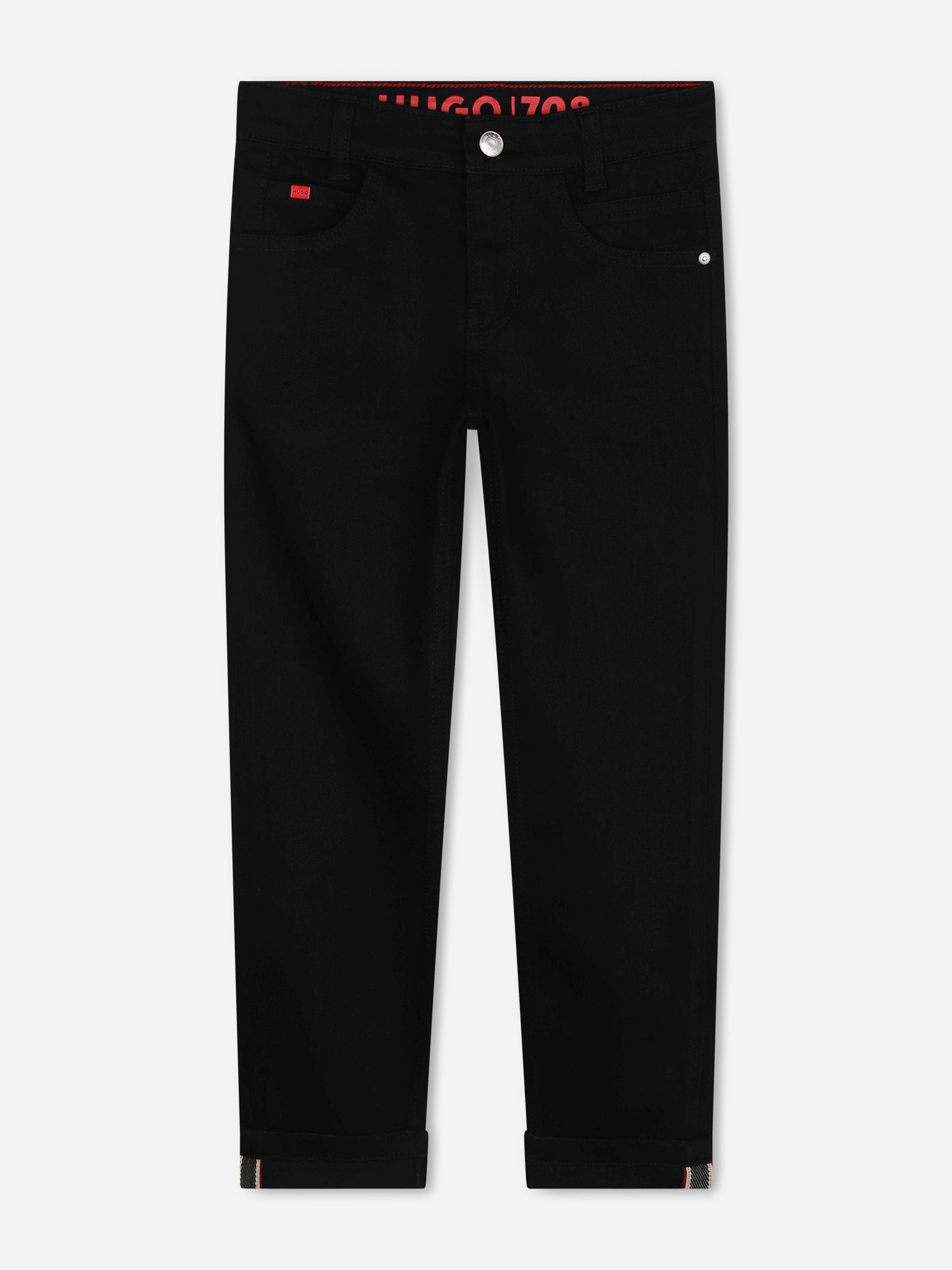 Hugo Boys Slim Fit Jeans in Black Inexpensive