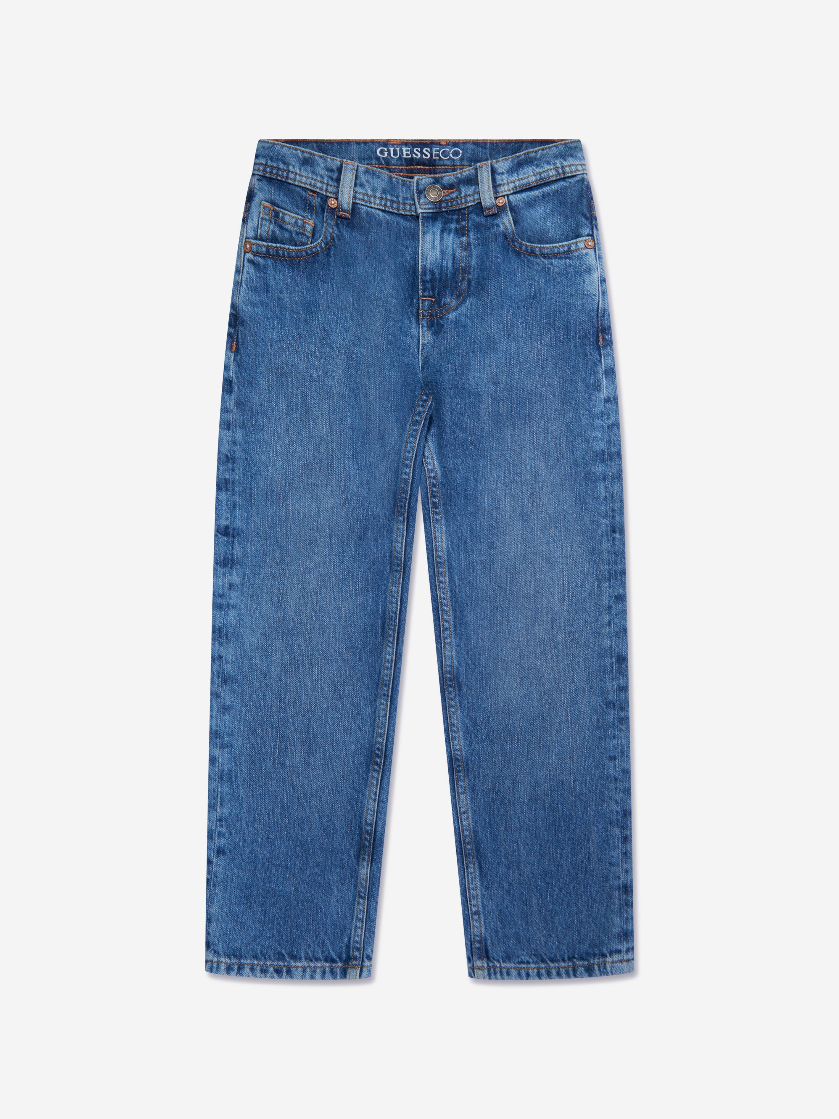 Guess Boys Wide Leg Jeans in Blue Free Shipping Outlet Store