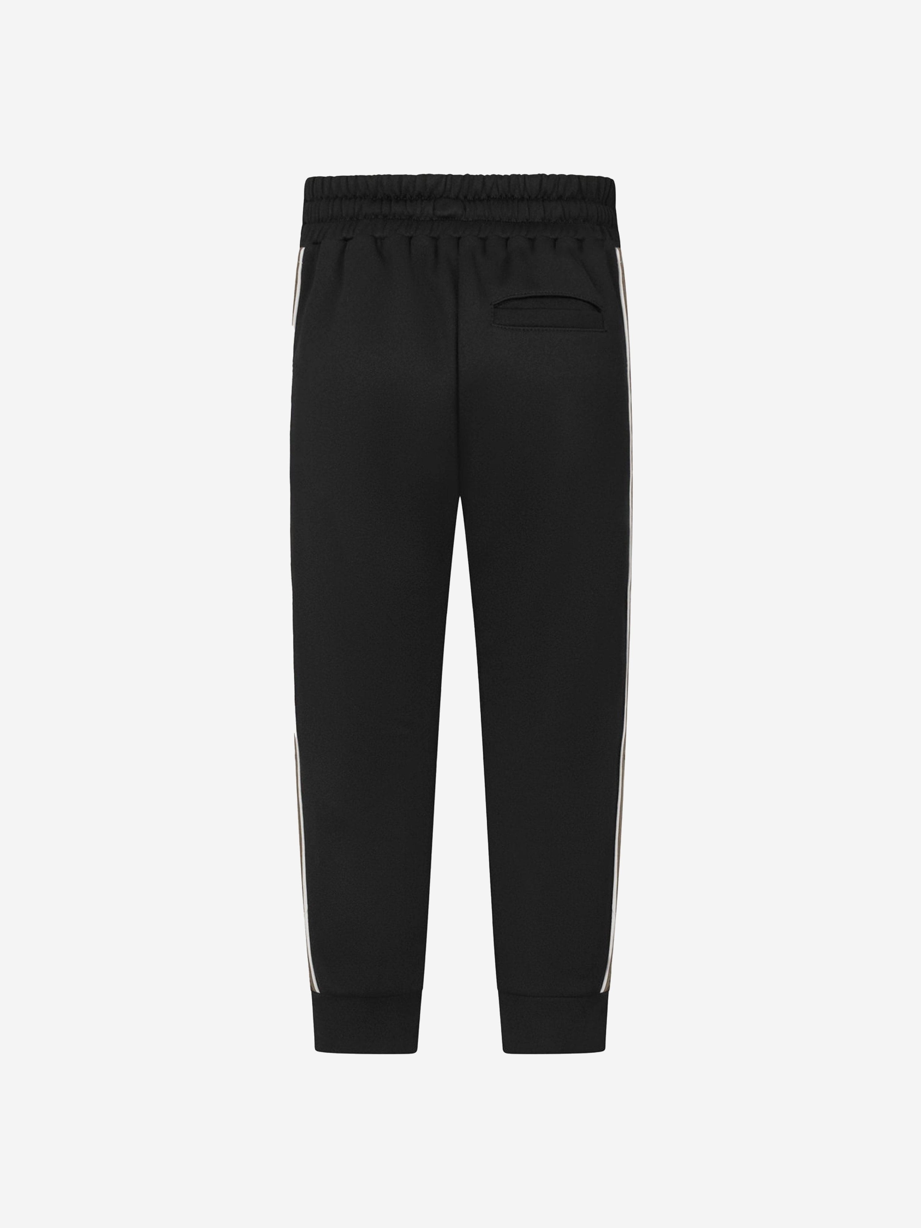 Fendi Kids Technical Sweatpants in Black Enjoy Online