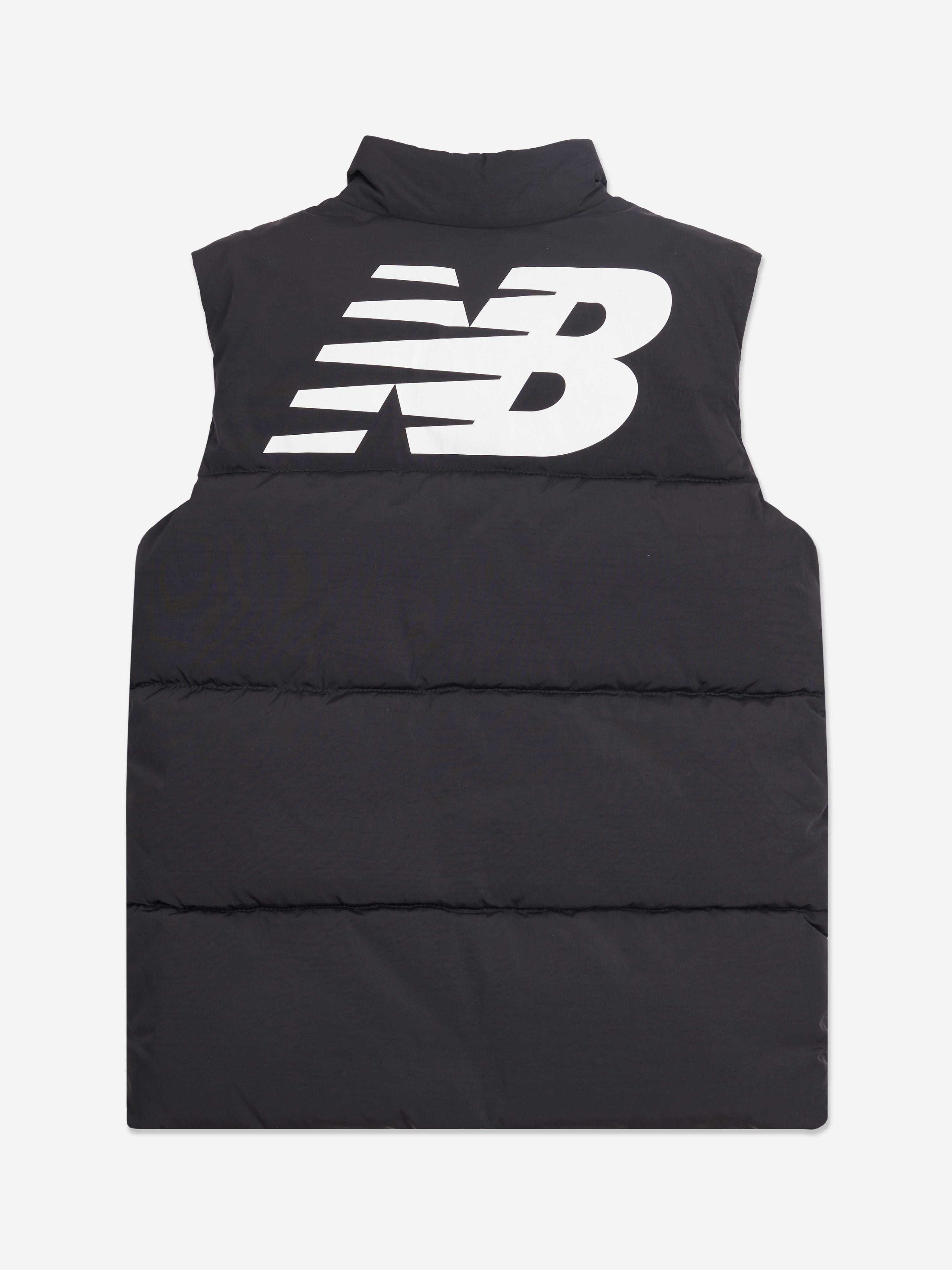 New Balance Boys Logo Quilted Gilet in Black Free Shipping Best Pices