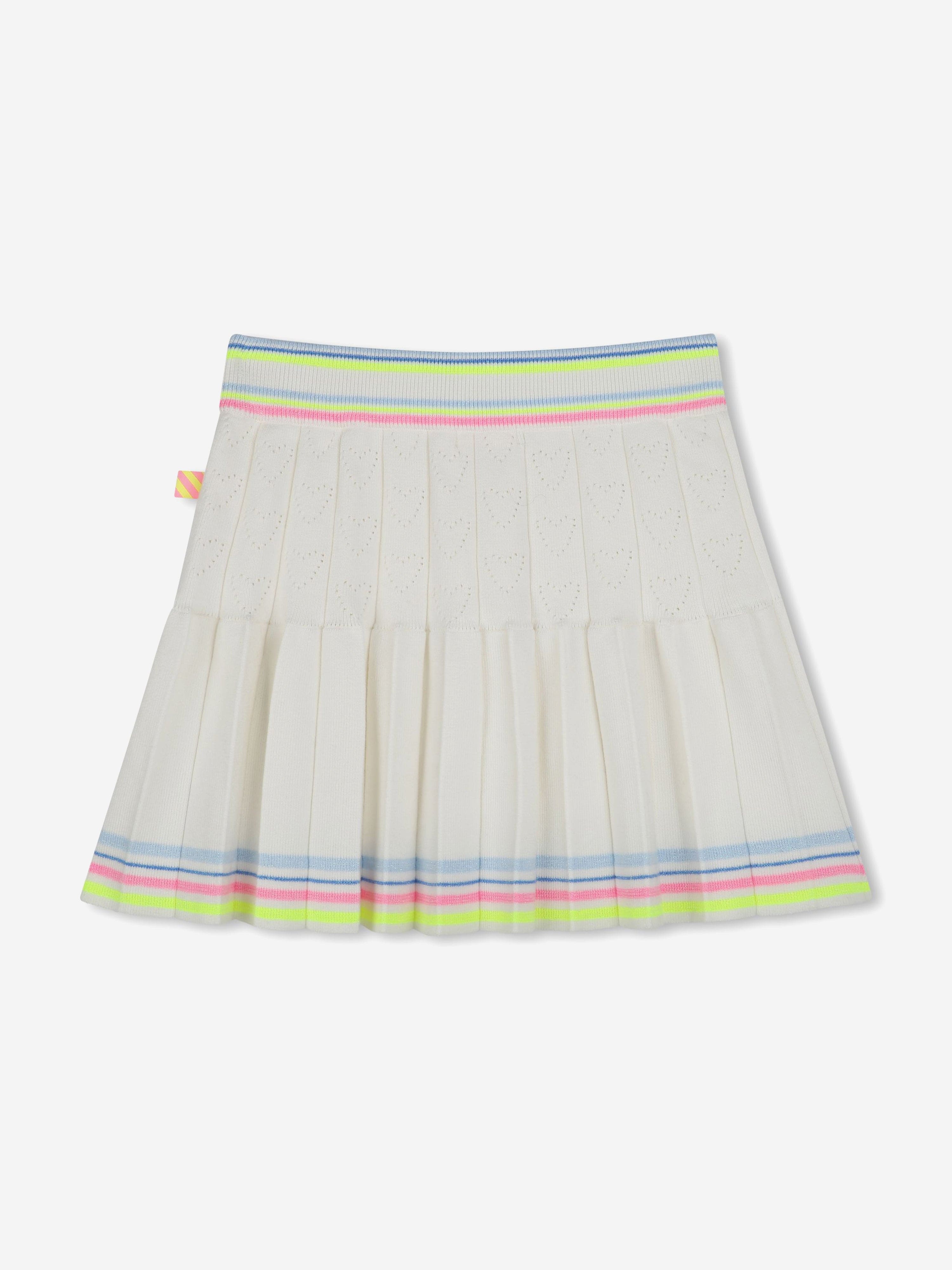 Girls Knitted Skirt in Ivory Cheap Sale Geniue Stockist