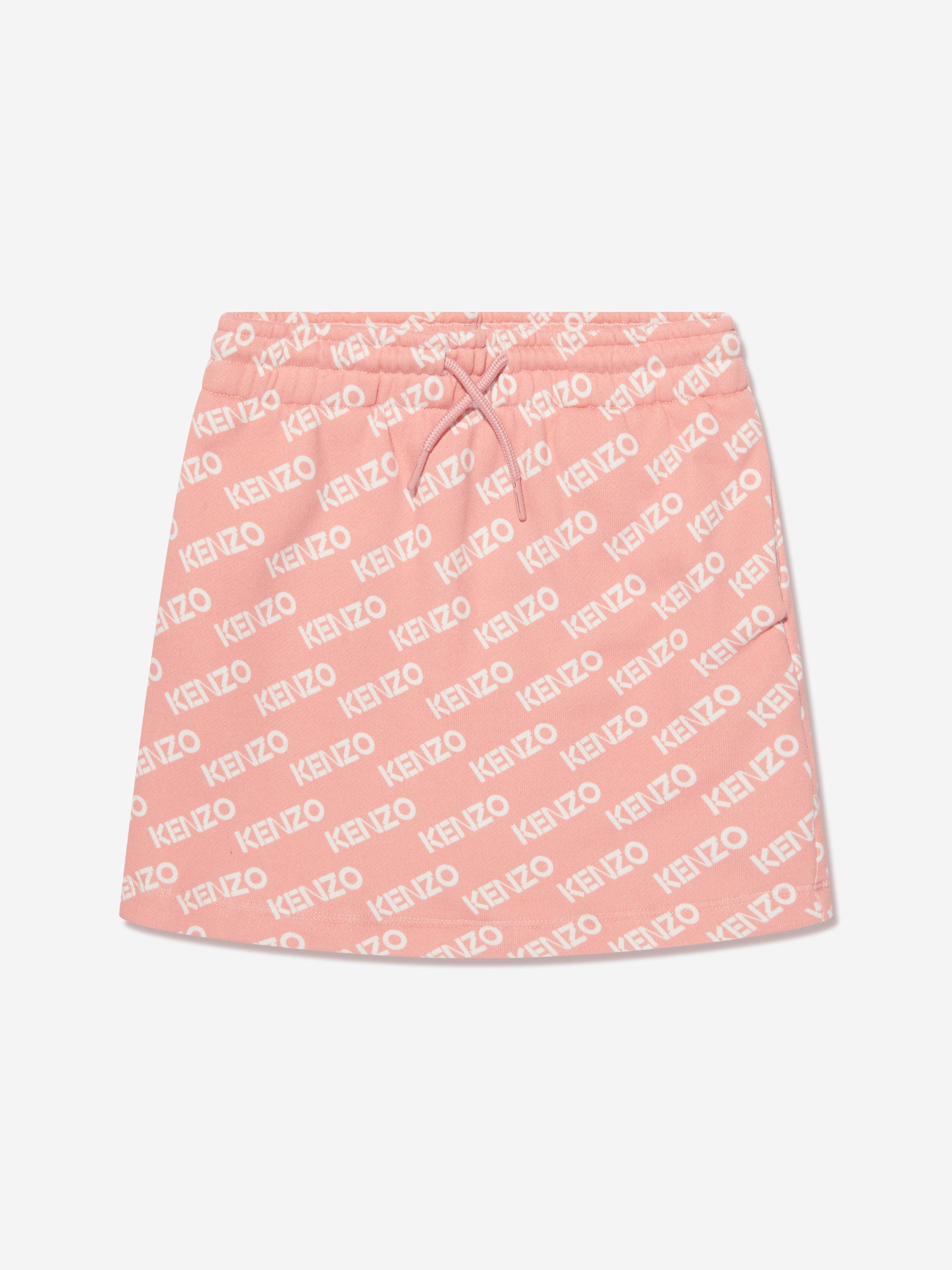 KENZO Girls Fleece Logo Skirt in Pink Limited Edition Cheap Pice